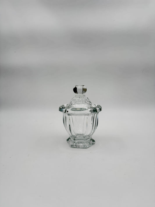 Baccarat Crystal Harcourt Missouri Jam Jar / Sugar Bowl with Lid - Made in France