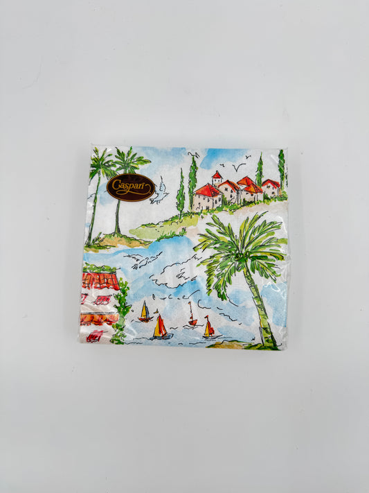 Caspari Mallorca Themed Napkins (20 Count)