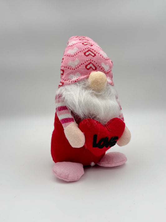 Valentine's Day Love Gnome – Plush Decor with Heart