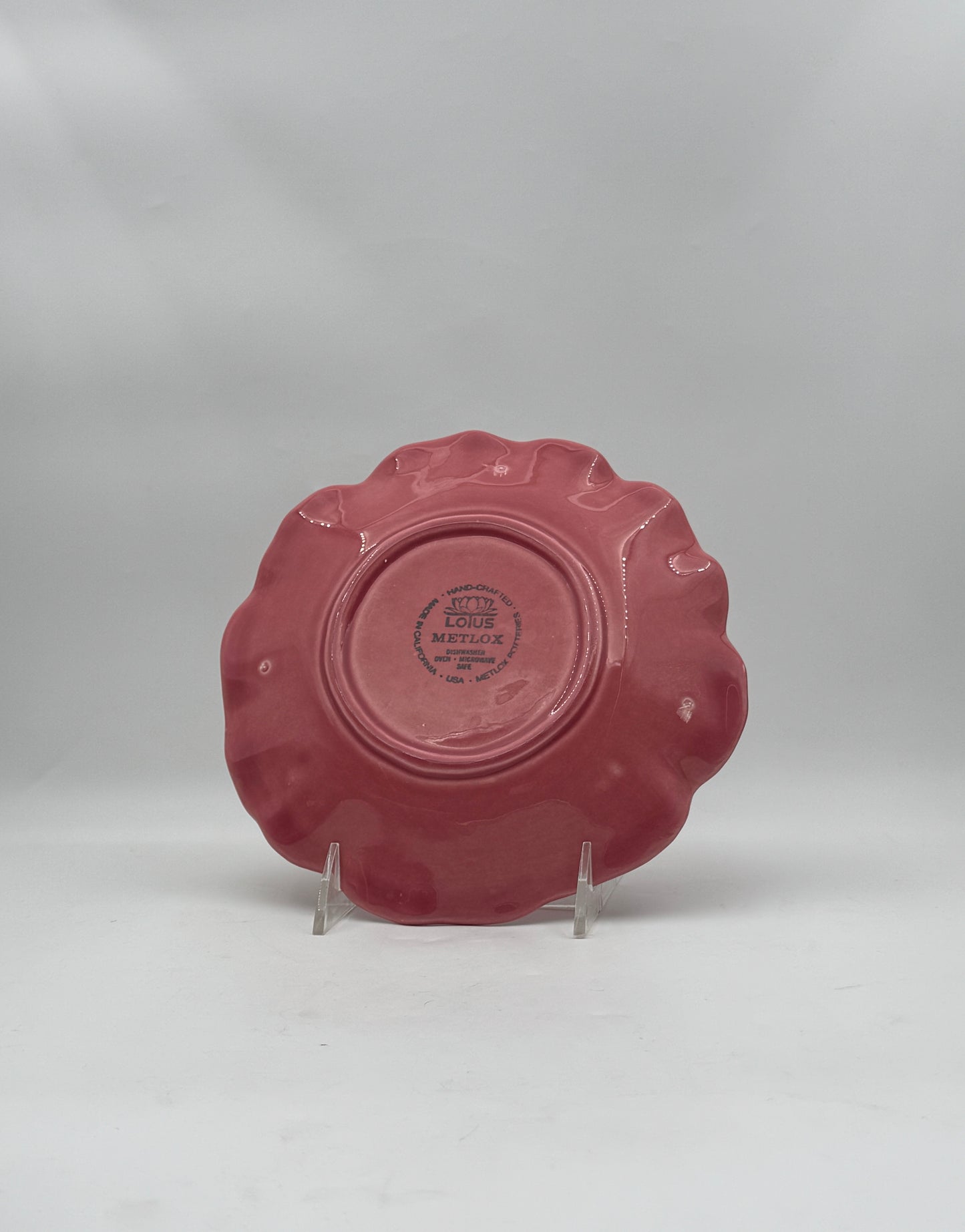 Vintage Metlox LOTUS Poppytrail Salad Plates – Set of 8 in Four Colors