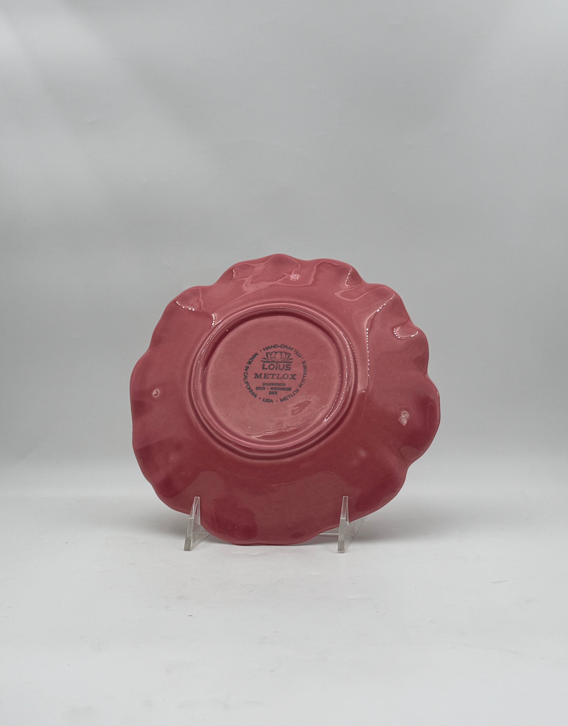 Vintage Metlox LOTUS Poppytrail Salad Plates – Set of 8 in Four Colors