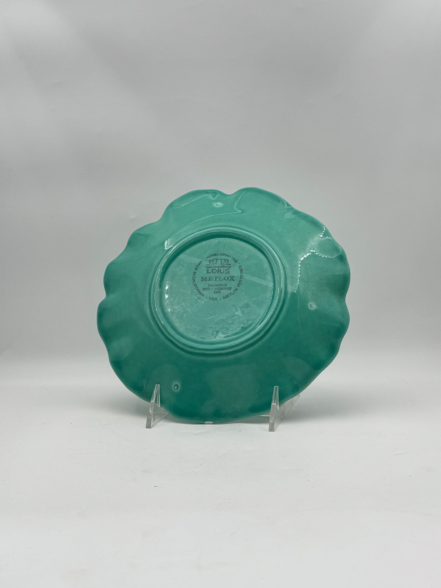 Vintage Metlox LOTUS Poppytrail Salad Plates – Set of 8 in Four Colors