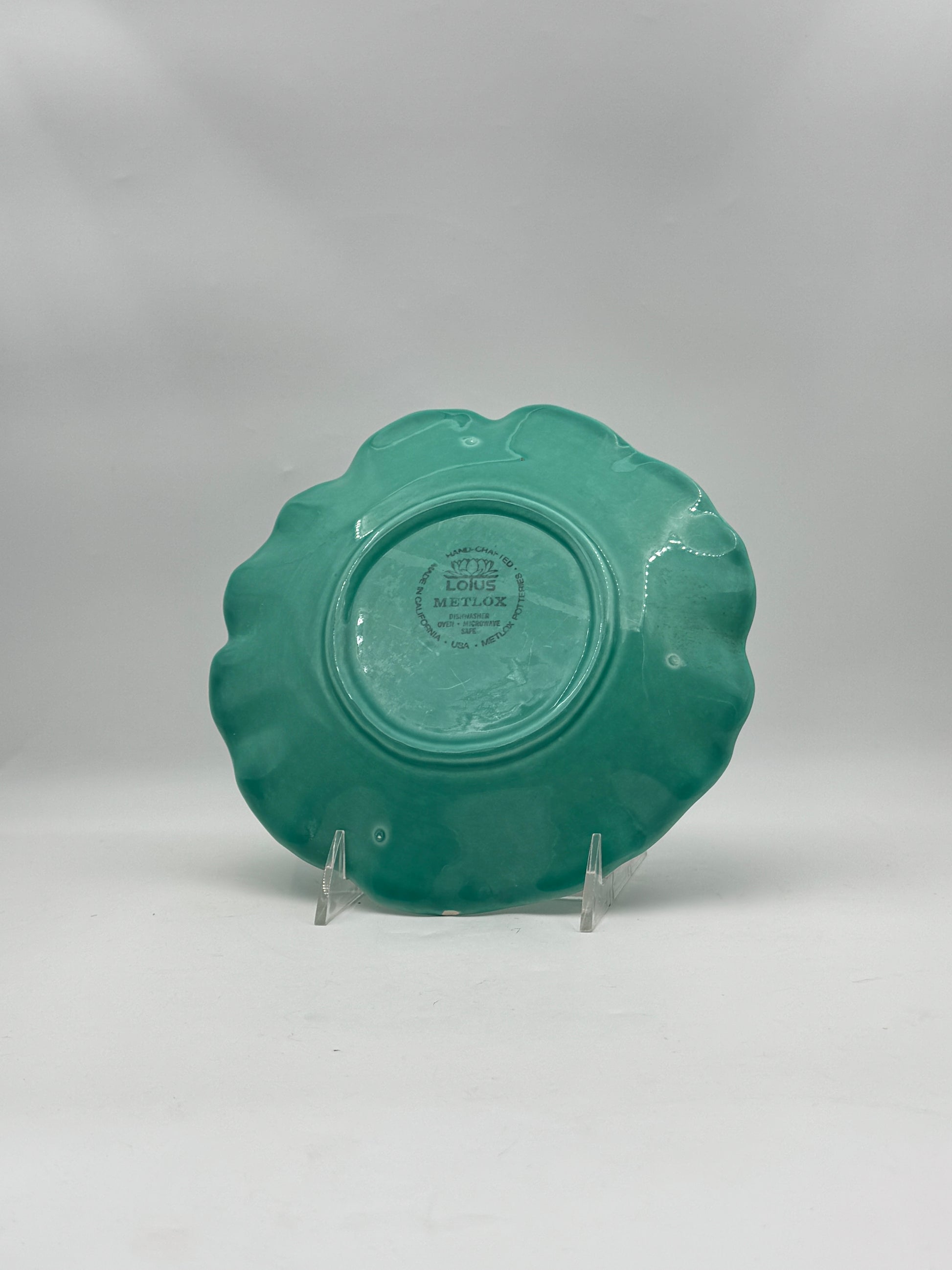 Vintage Metlox LOTUS Poppytrail Salad Plates – Set of 8 in Four Colors