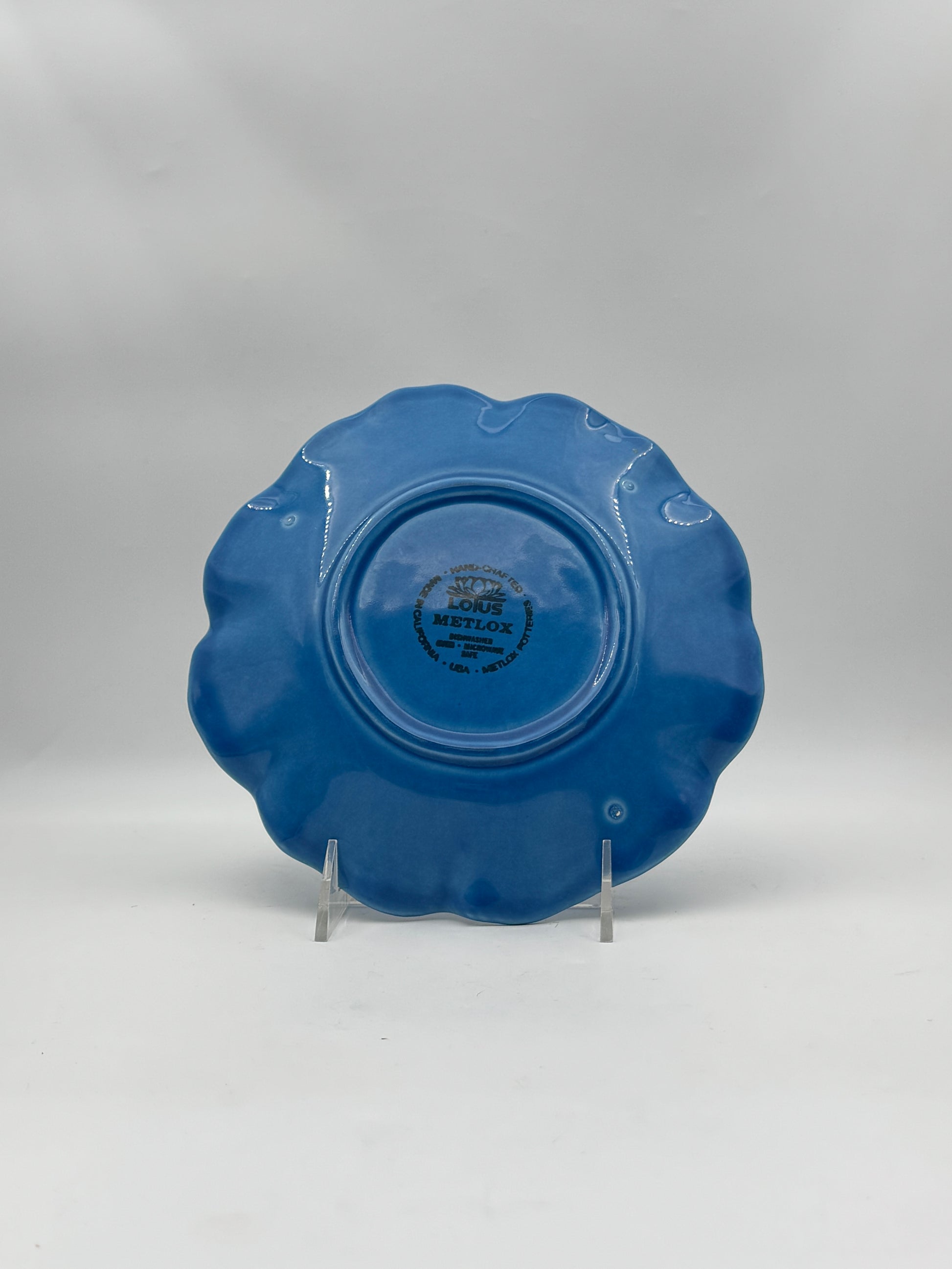 Vintage Metlox LOTUS Poppytrail Salad Plates – Set of 8 in Four Colors