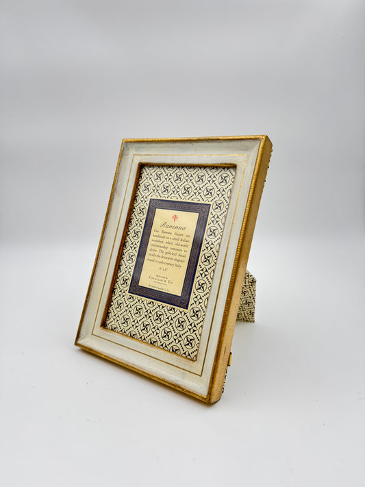 Ravenna Gold Leaf Picture Frame – 5x7, Handmade in Italy