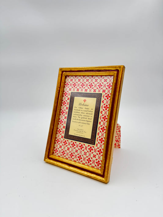 Urbino Gold Leaf Picture Frame – 4x6, Handmade in Italy