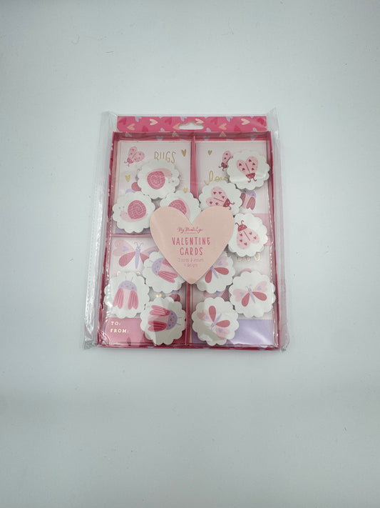 Valentine’s Day Card Sets – 12 Cards & Erasers, 3 Fun Themes