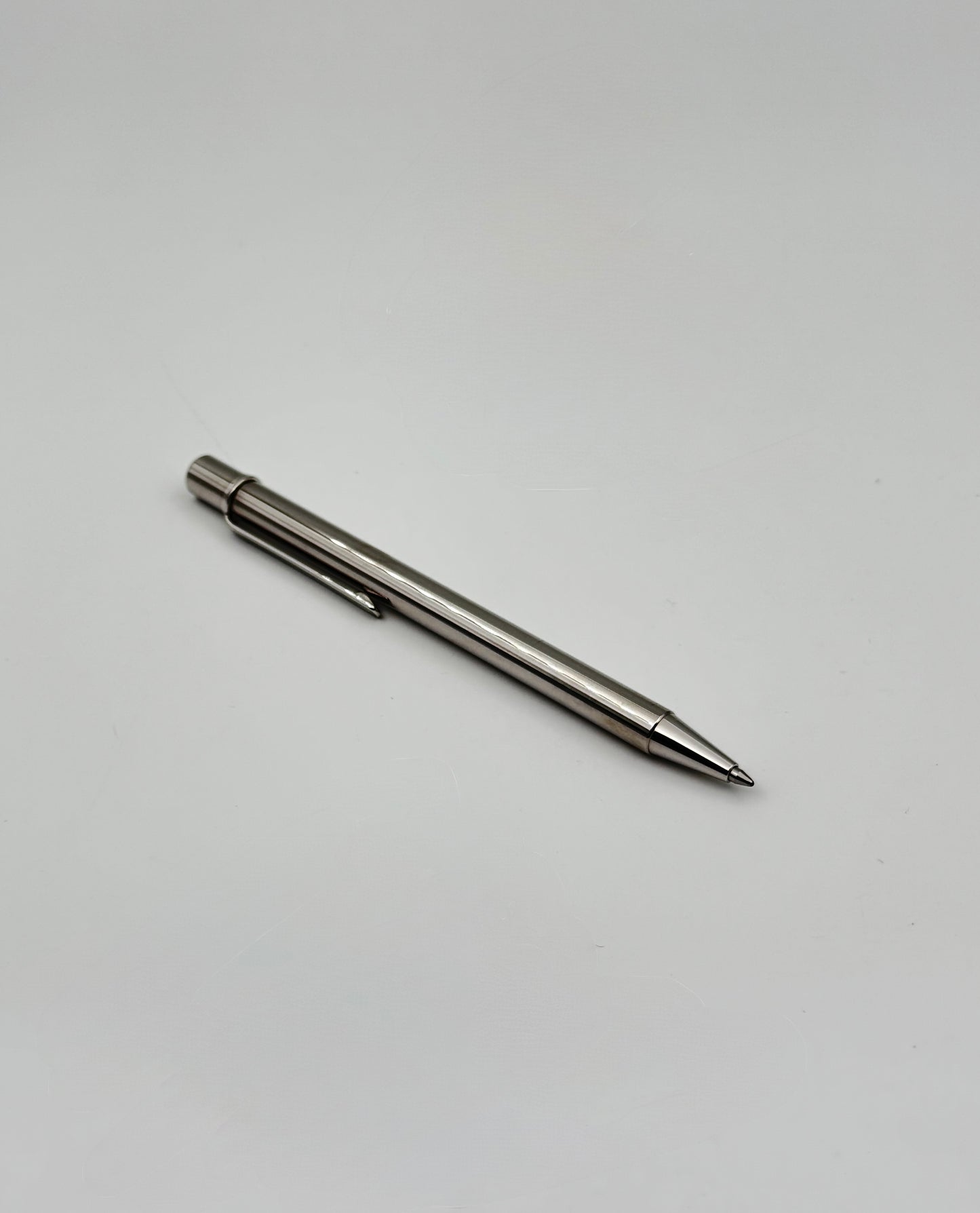 Cartier “Santos de Cartier” Ballpoint Pen – Palladium Finish – Boxed