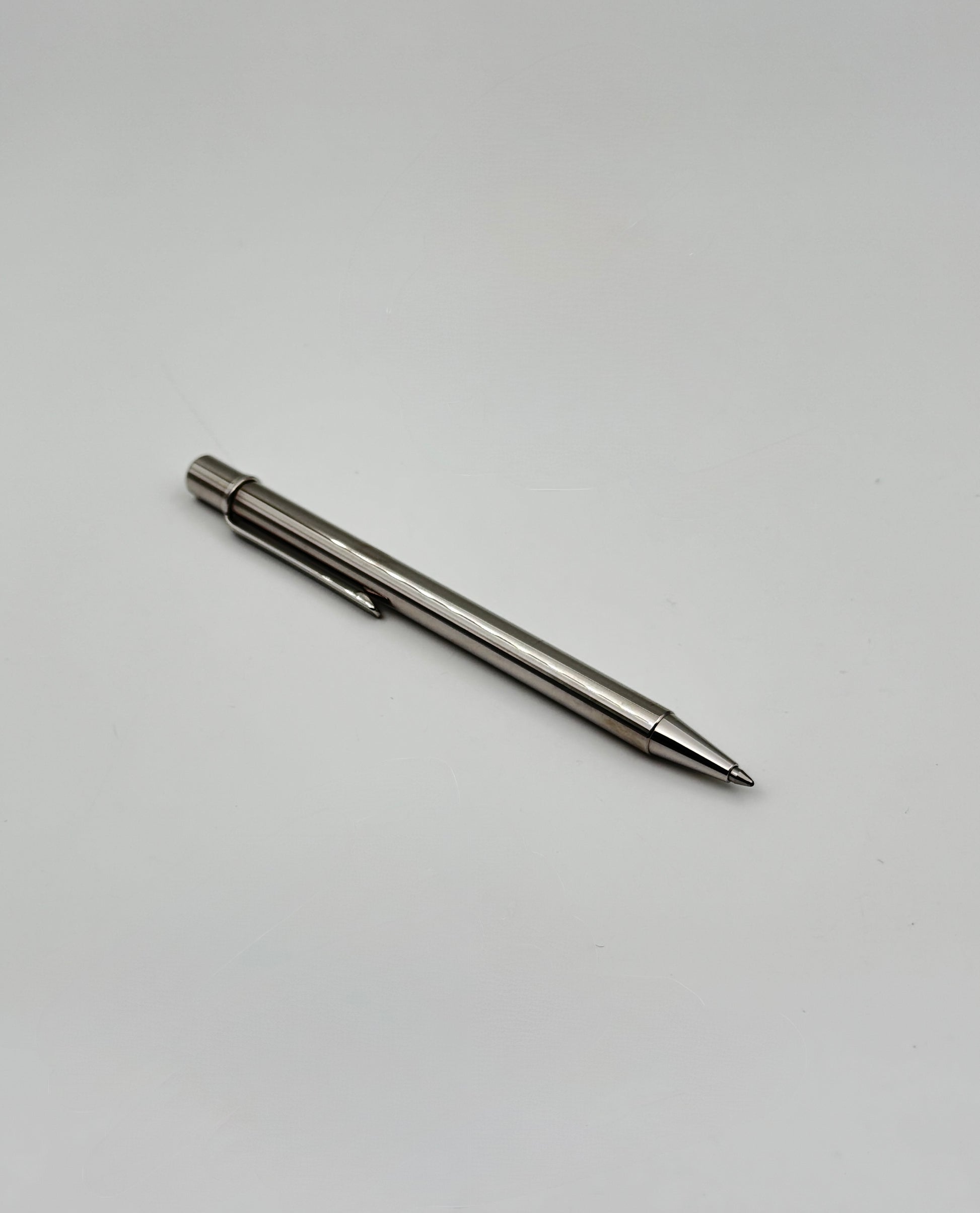 Cartier “Santos de Cartier” Ballpoint Pen – Palladium Finish – Boxed