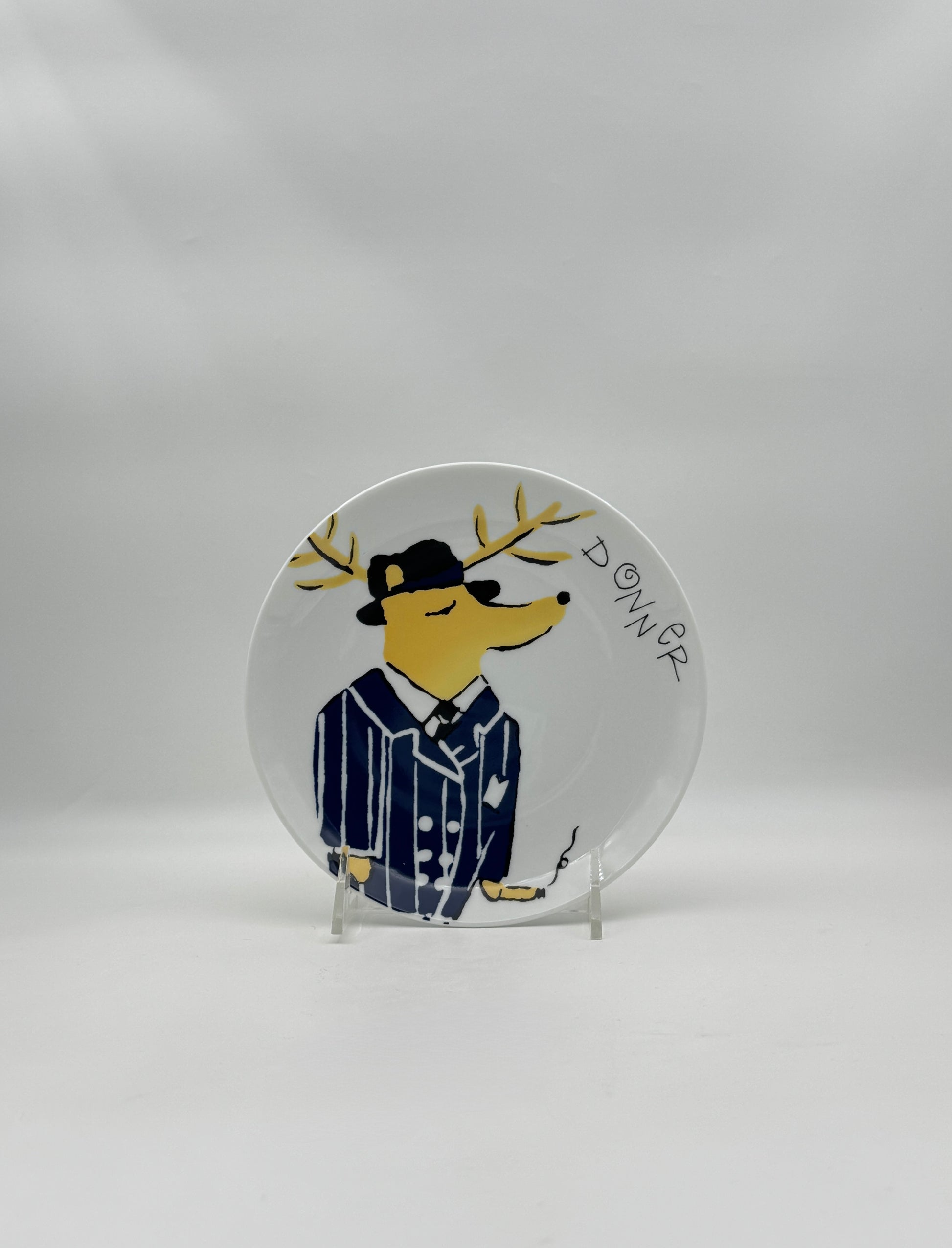 Pottery Barn Reindeer Appetizer Plates Set of 4 – Holiday Tableware