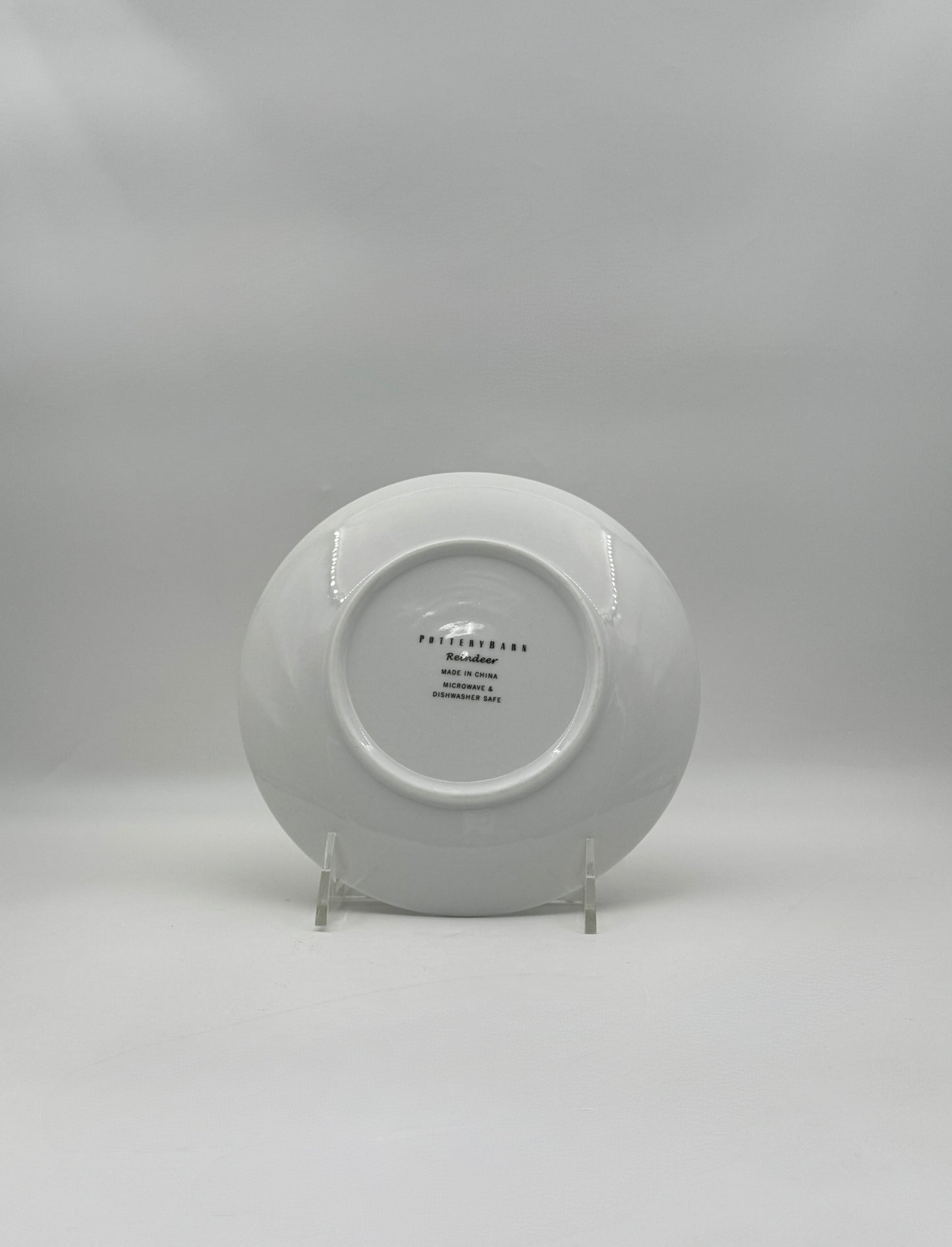 Pottery Barn Reindeer Appetizer Plates Set of 4 – Holiday Tableware