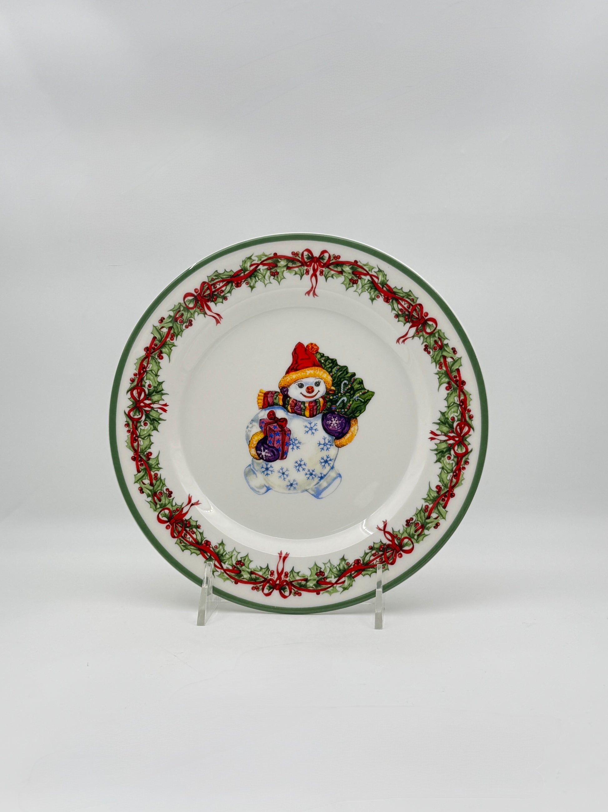 Christopher Radko Traditions Celebrations Set of 6 Salad Plates