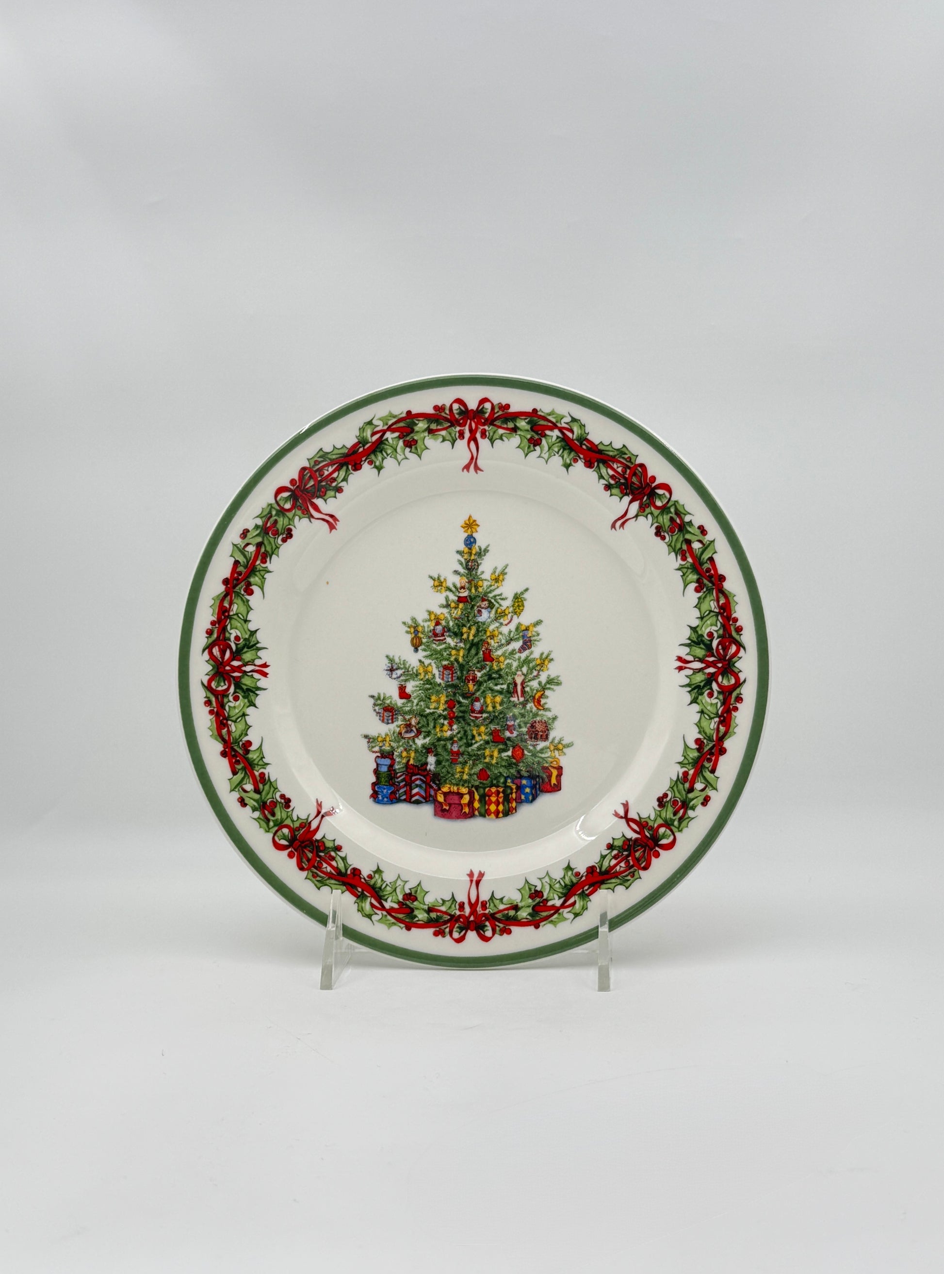 Christopher Radko Traditions Celebrations Set of 6 Salad Plates