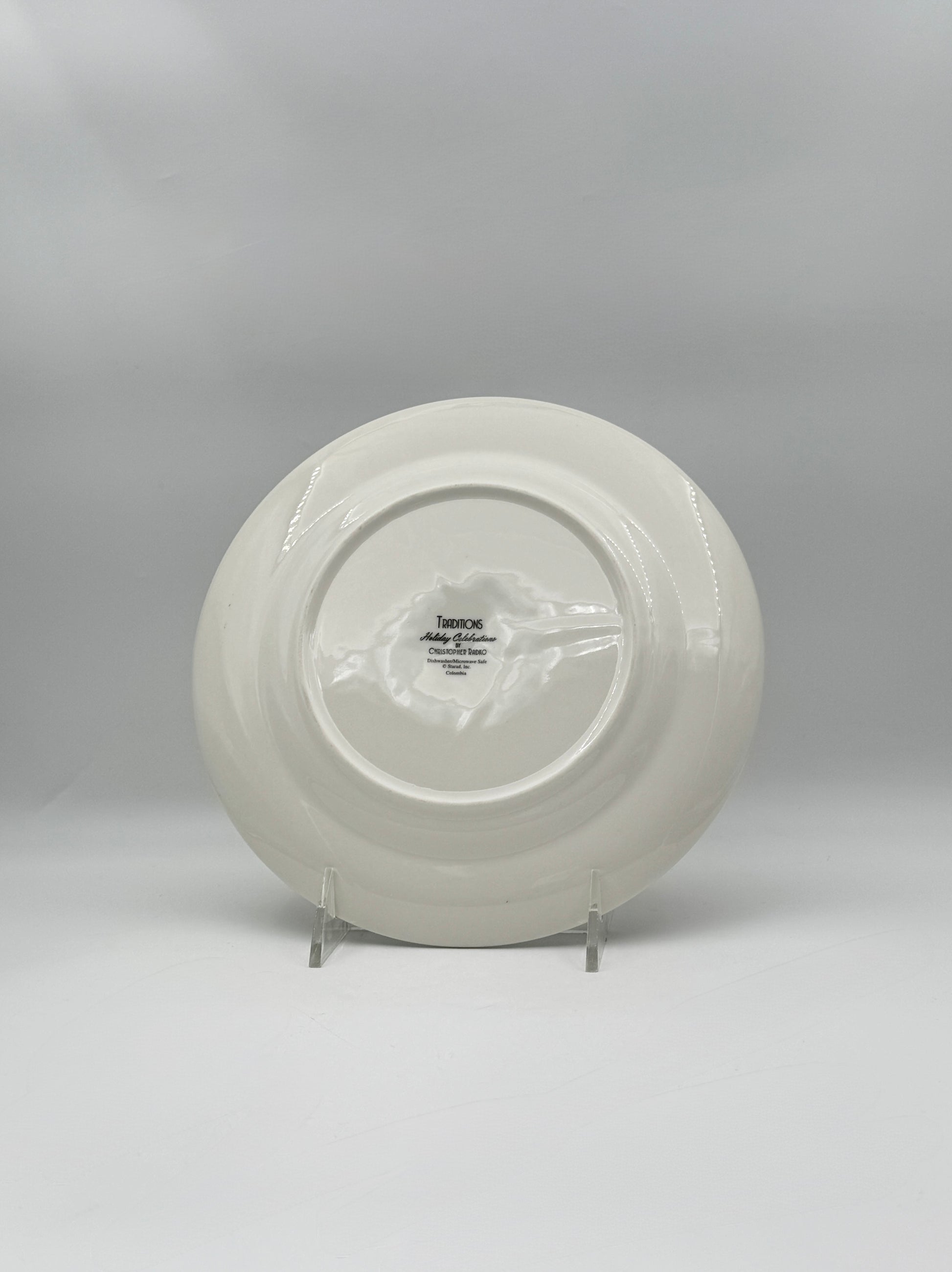 Christopher Radko Traditions Celebrations Set of 6 Salad Plates