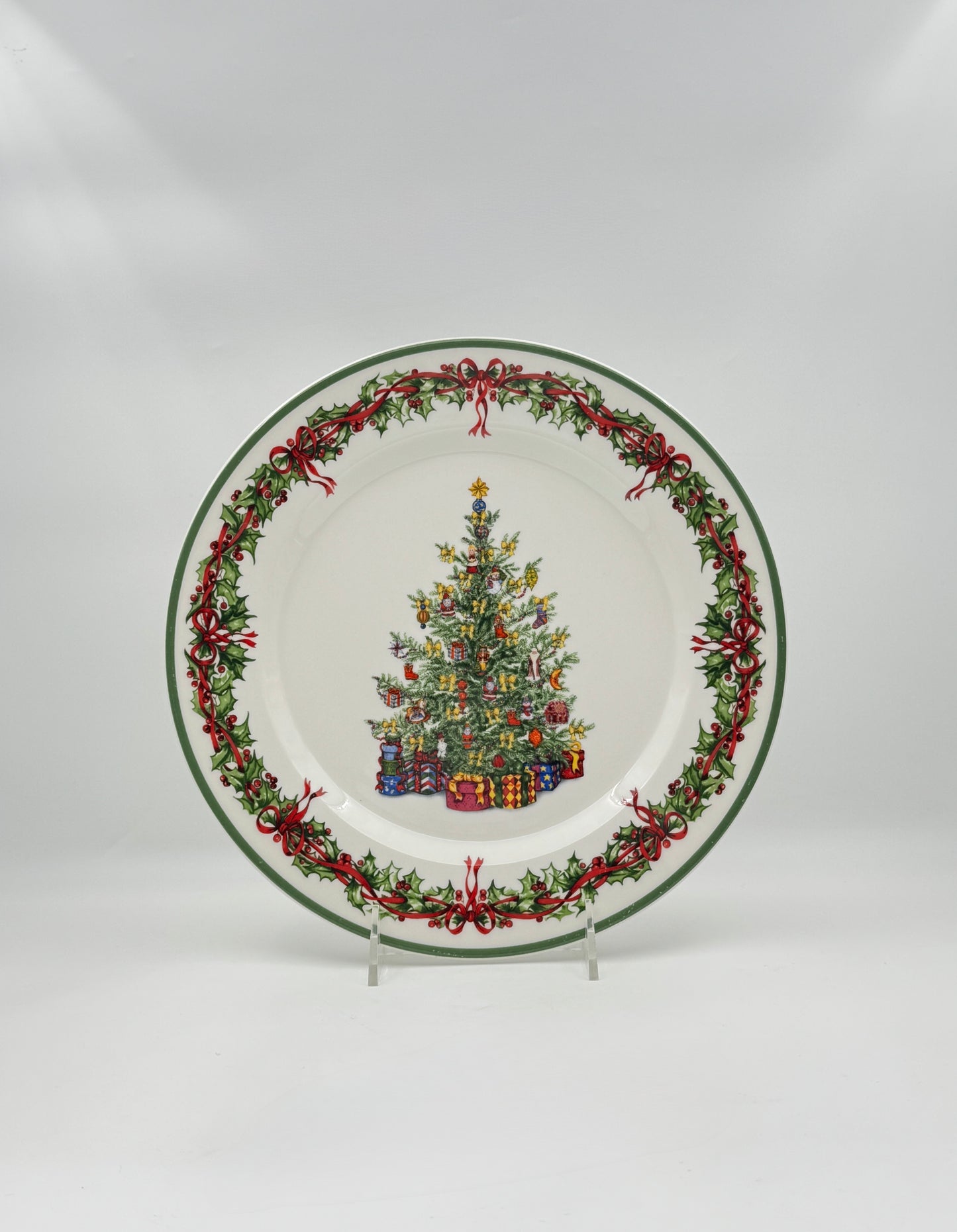 Christopher Radko Traditions Holiday Celebrations Set of 4 Plates