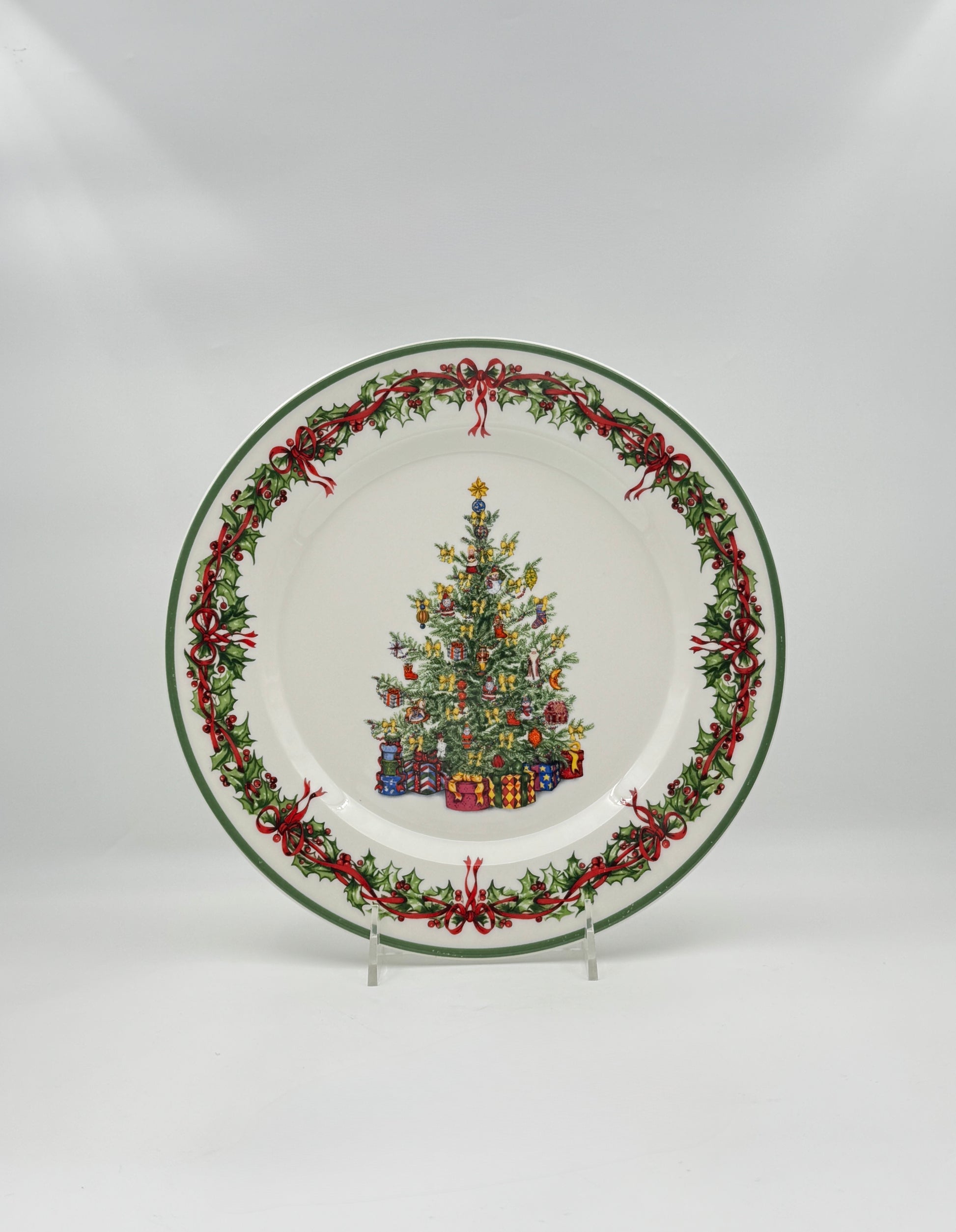 Christopher Radko Traditions Holiday Celebrations Set of 4 Plates