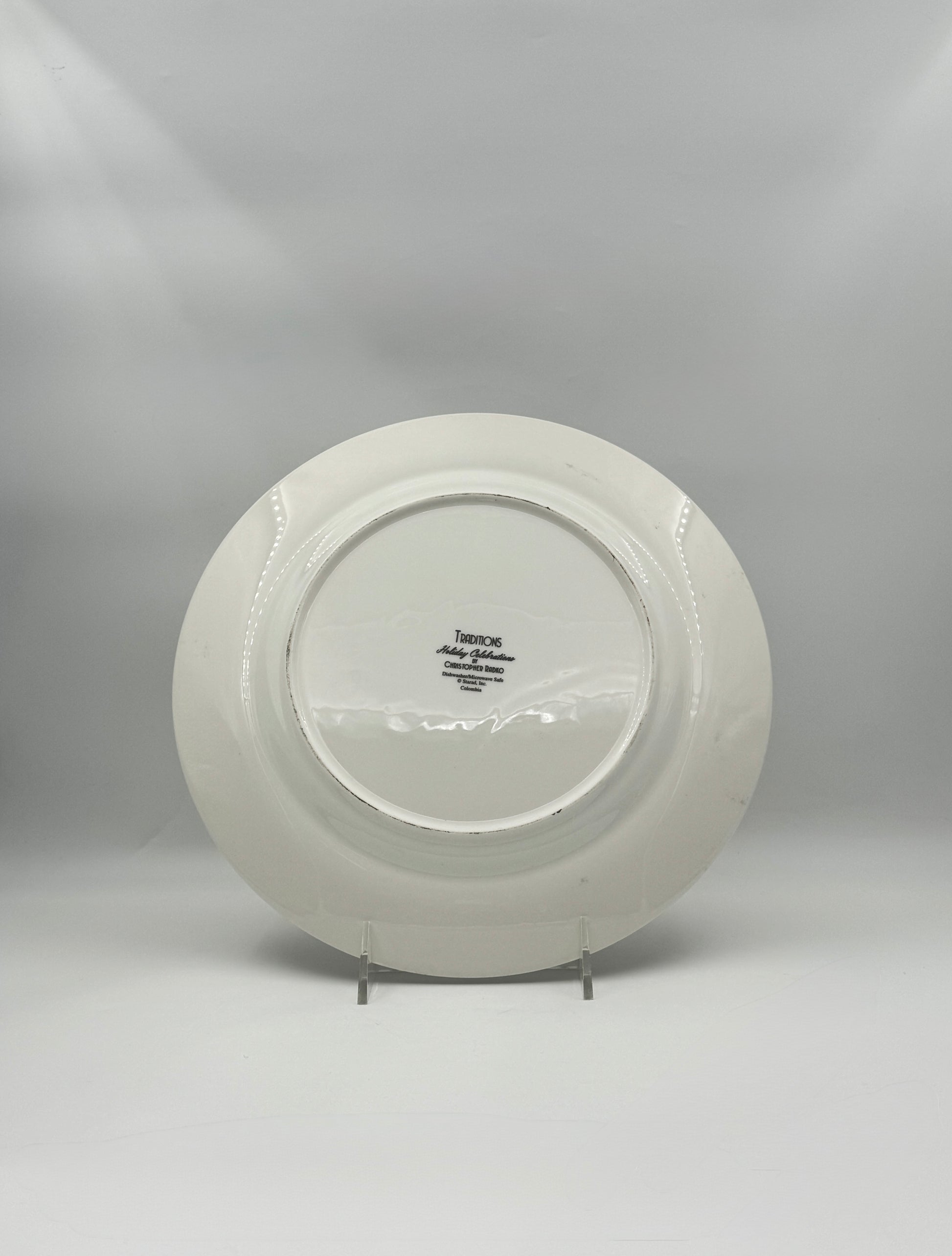 Christopher Radko Traditions Holiday Celebrations Set of 4 Plates