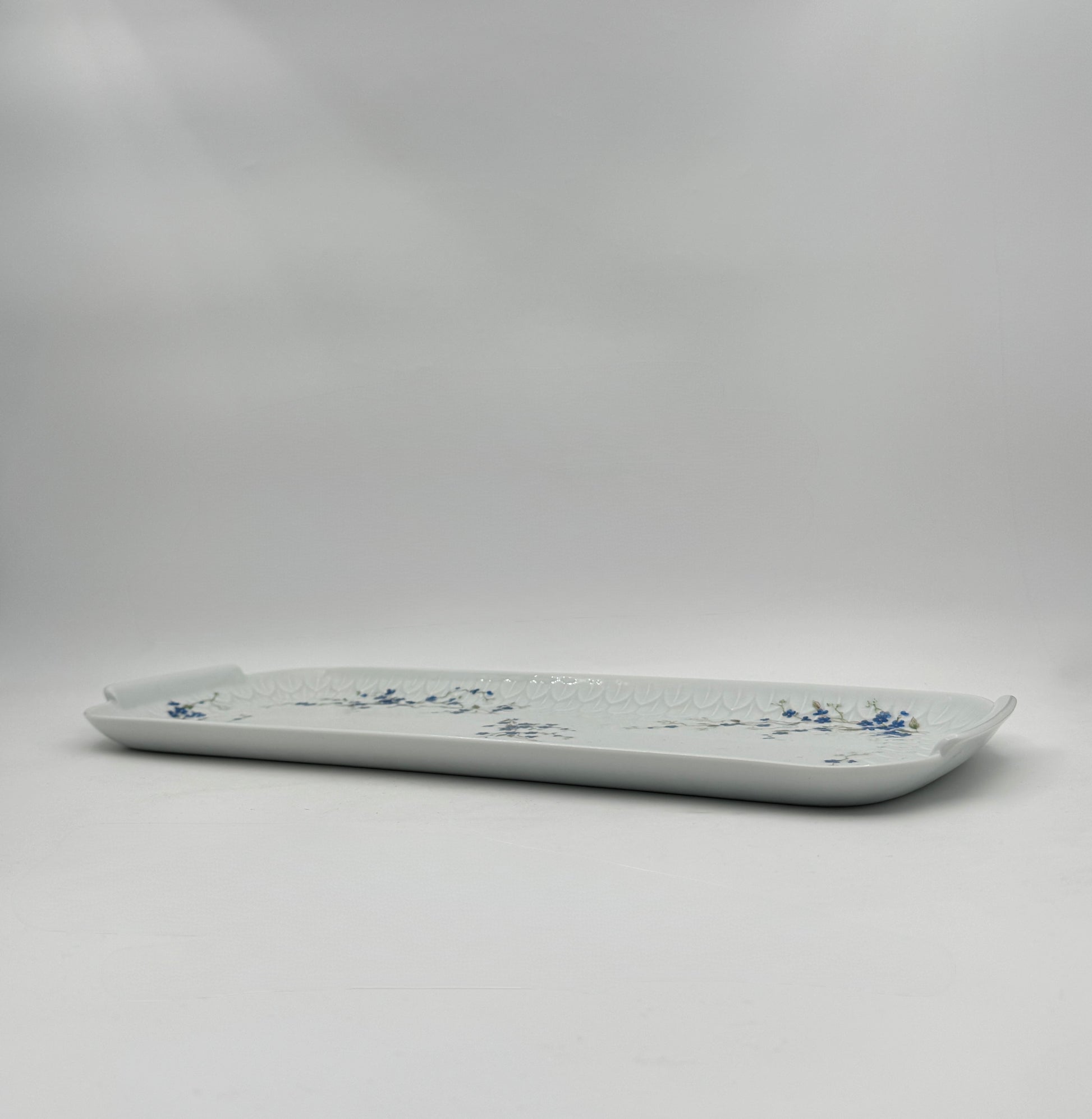 Bernardaud Limoges “Myosotis” Dessert & Cake Plate Set (13 Pieces)