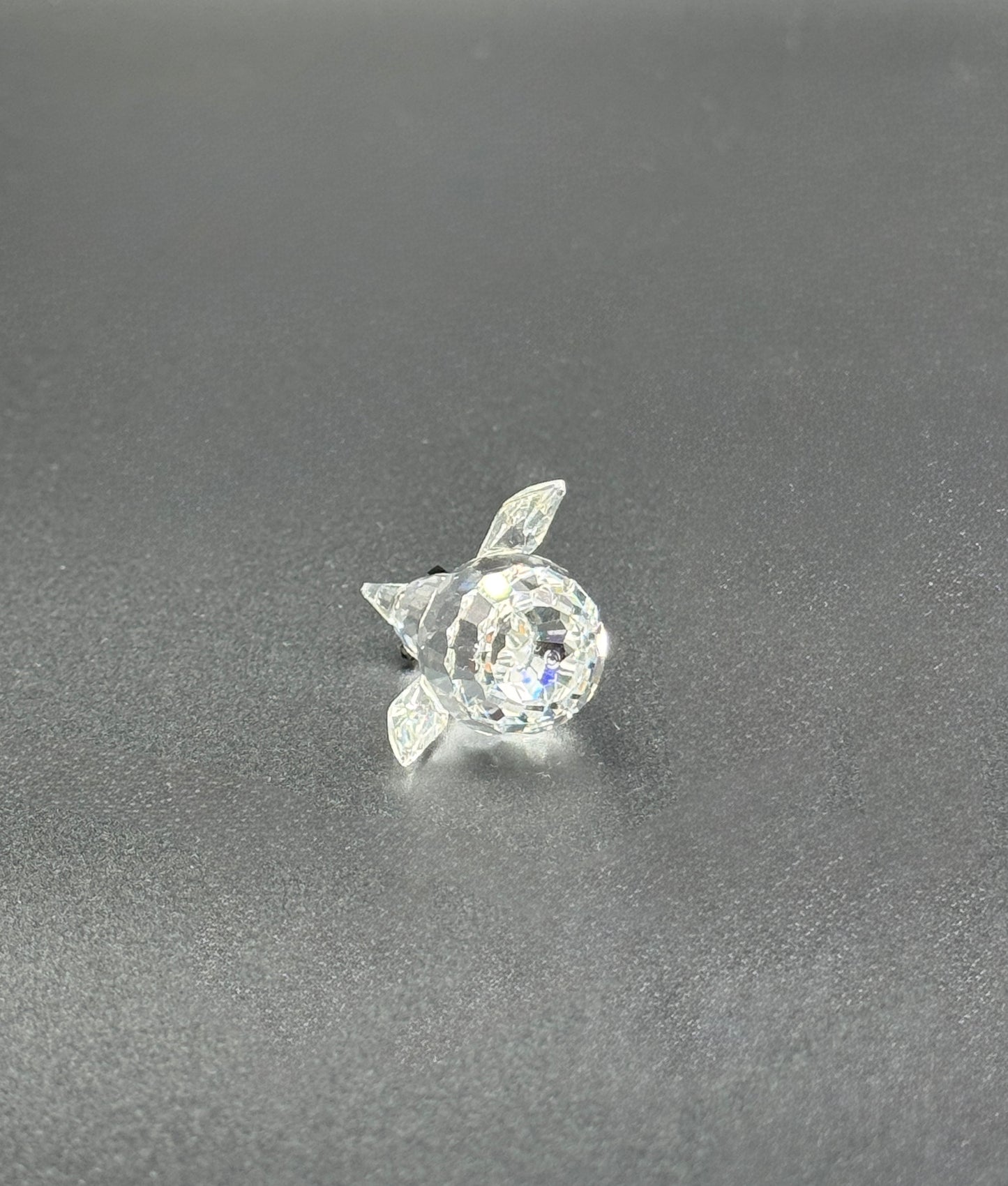 Swarovski Mini Crystal Penguin Figurine – Faceted Clear Glass