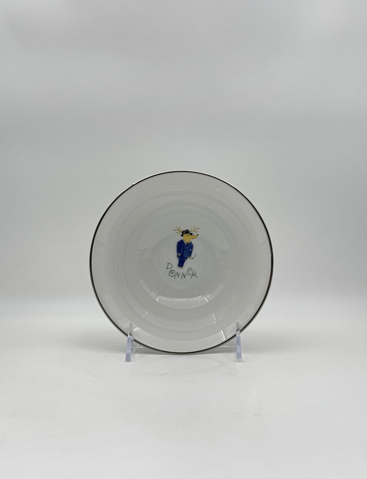 Pottery Barn Reindeer Set of 4 Cereal Bowls in Original Box