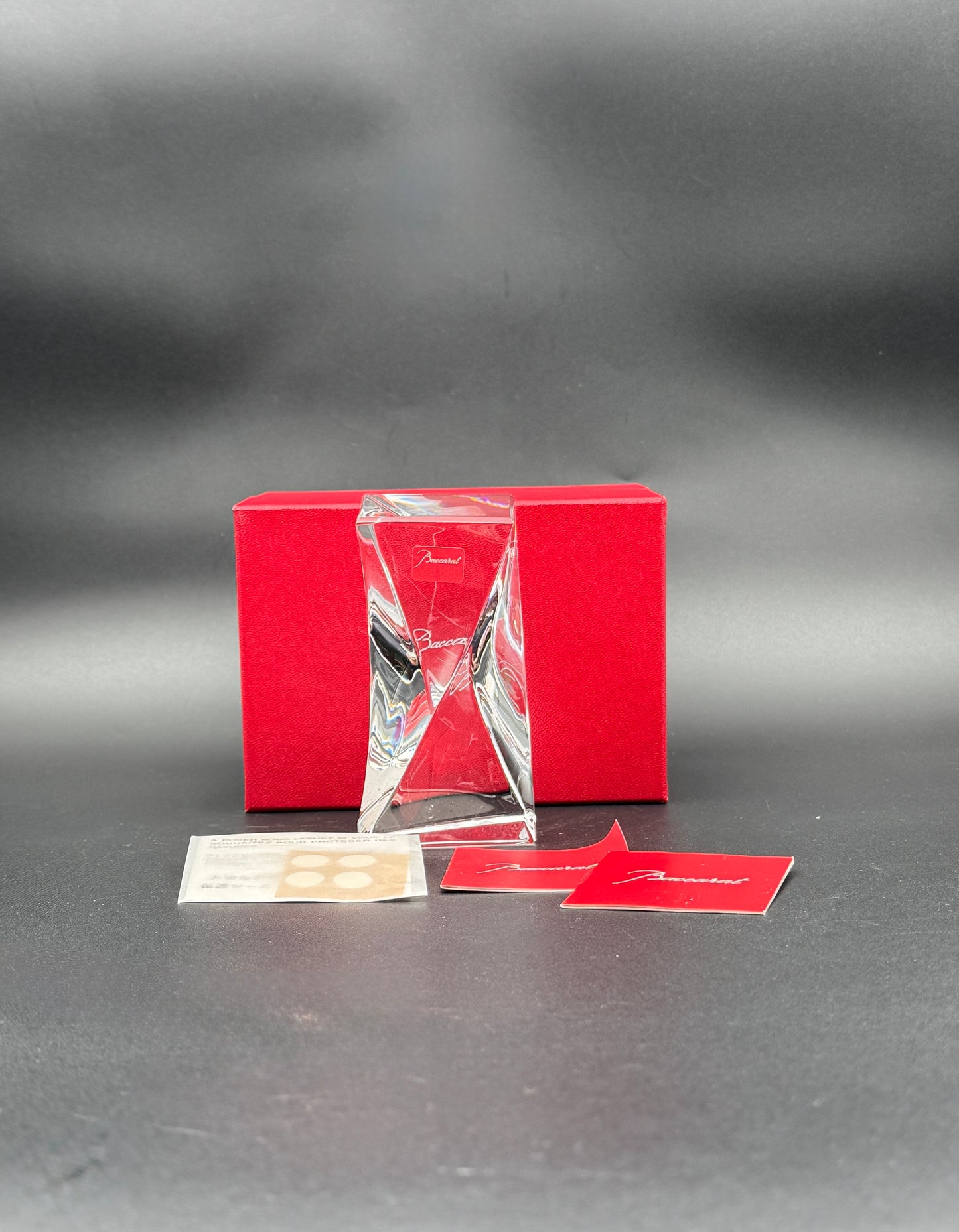 Baccarat Excellence Lead Crystal Paperweight Boxed Elegant Gift Decor