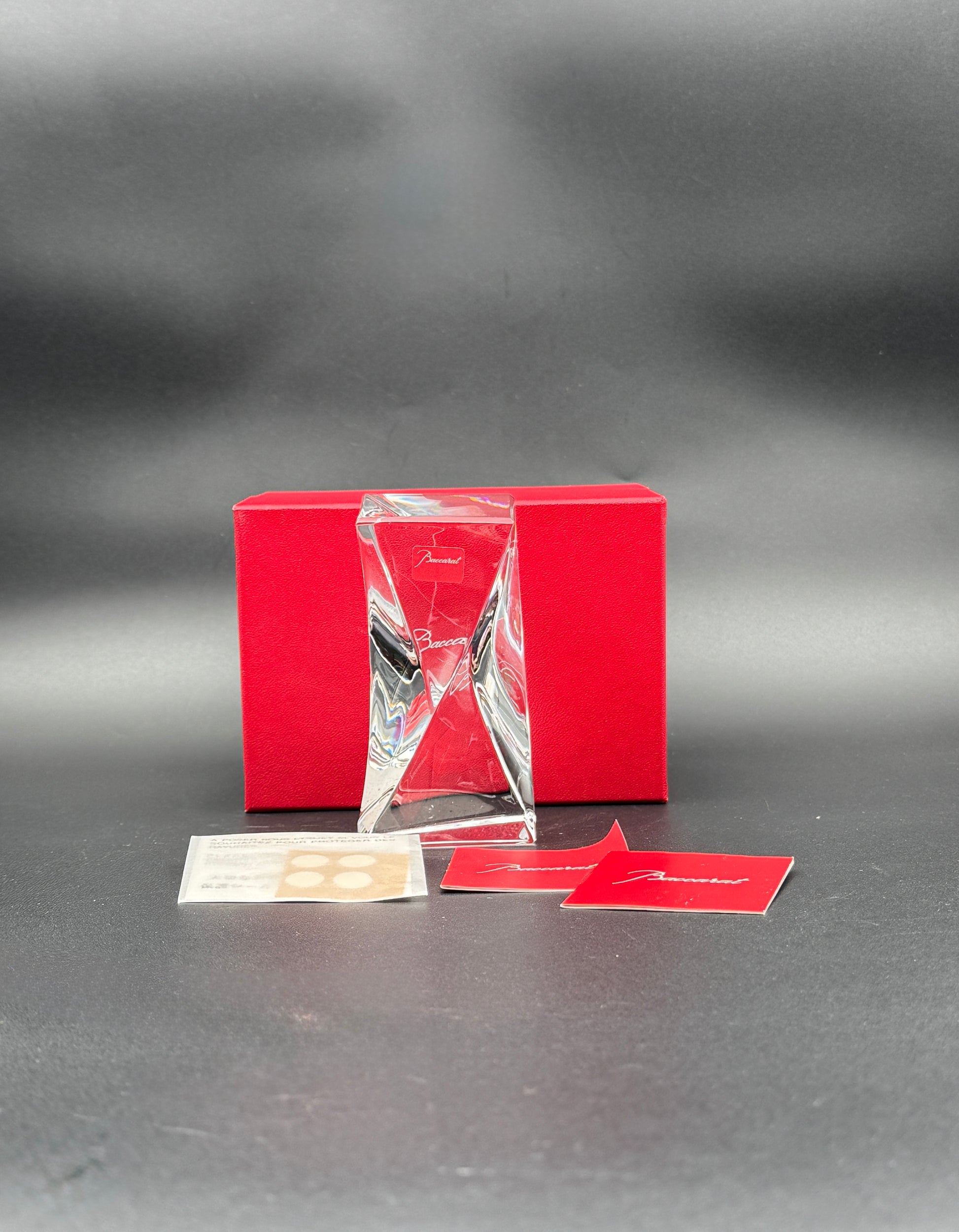 Baccarat Excellence Lead Crystal Paperweight Boxed Elegant Gift Decor