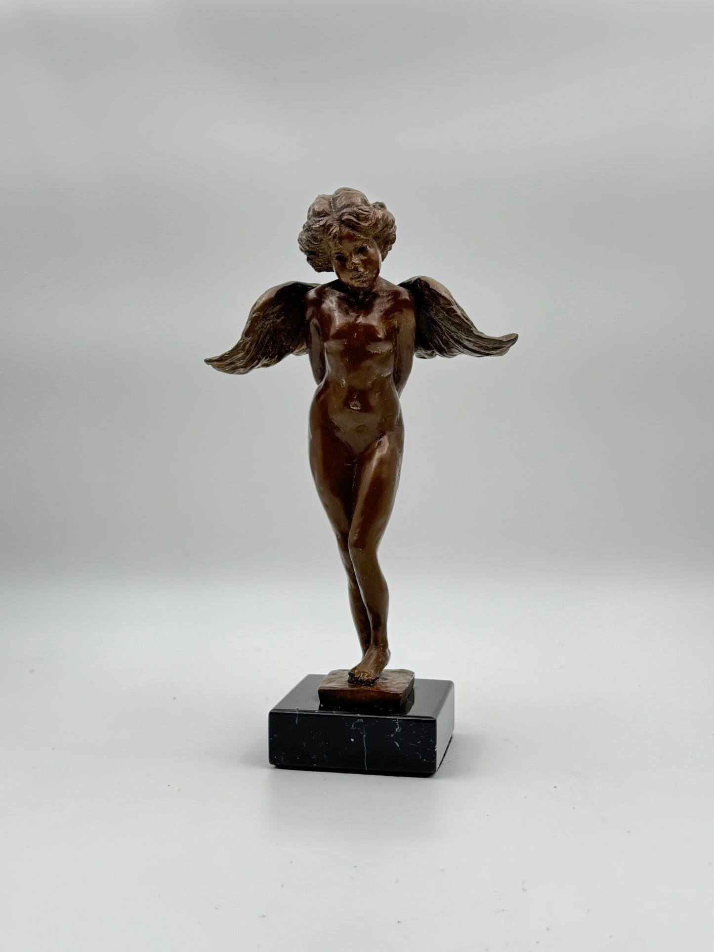 Nancy Mishkin Bronze Angel Sculpture - Signed, Limited Edition (8/40), 2001, 8 3/4" High