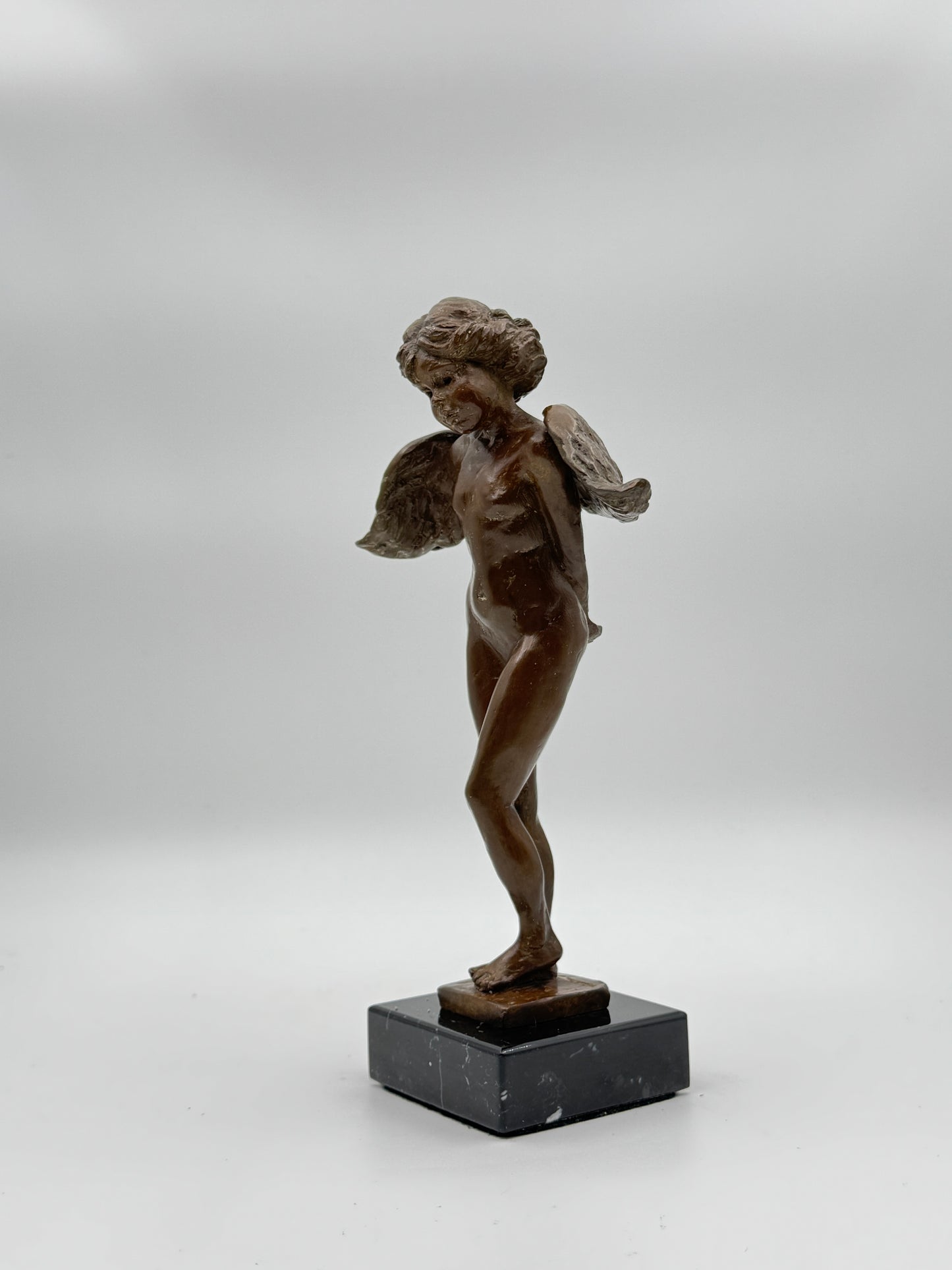 Nancy Mishkin Bronze Angel Sculpture - Signed, Limited Edition (8/40), 2001, 8 3/4" High