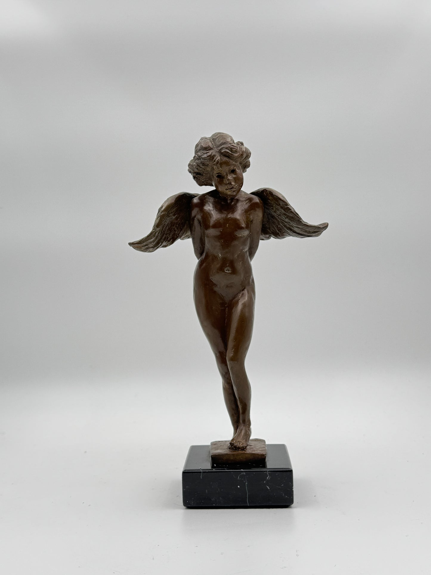 Nancy Mishkin Bronze Angel Sculpture - Signed, Limited Edition (8/40), 2001, 8 3/4" High