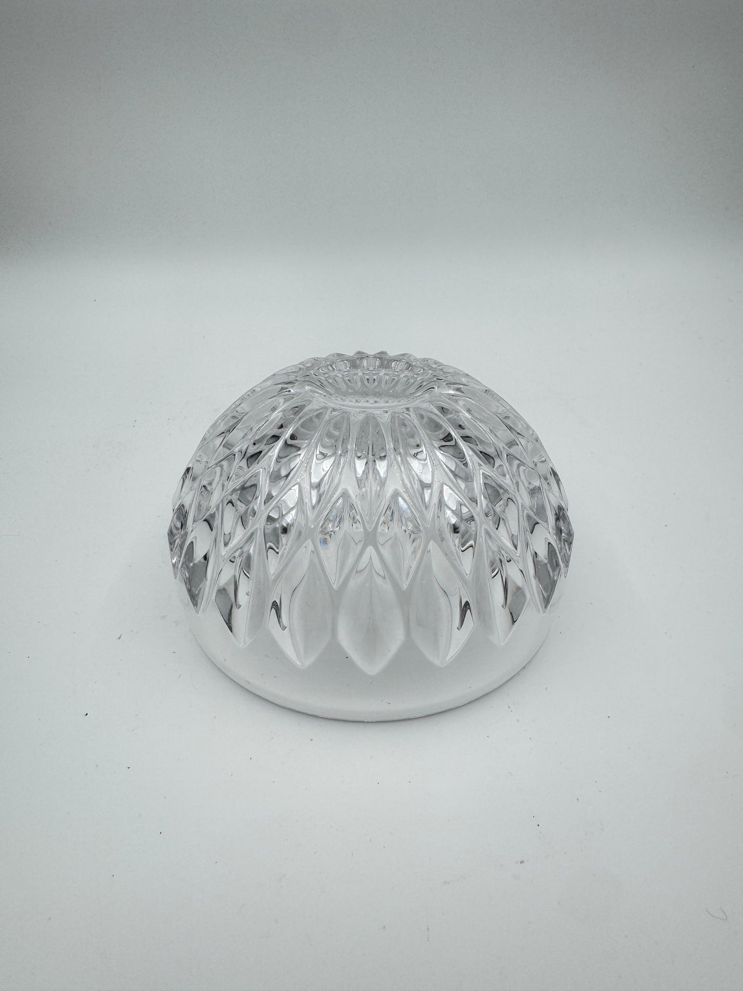 Vintage Gorham Althea Lead Crystal Apple-Shaped Trinket Dish with Lid – Candy Bowl