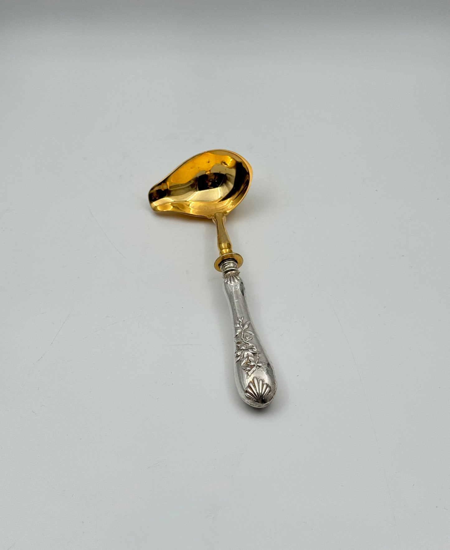 Silver Handled Ladle – 800 Silver Handle & Gilt Bowl