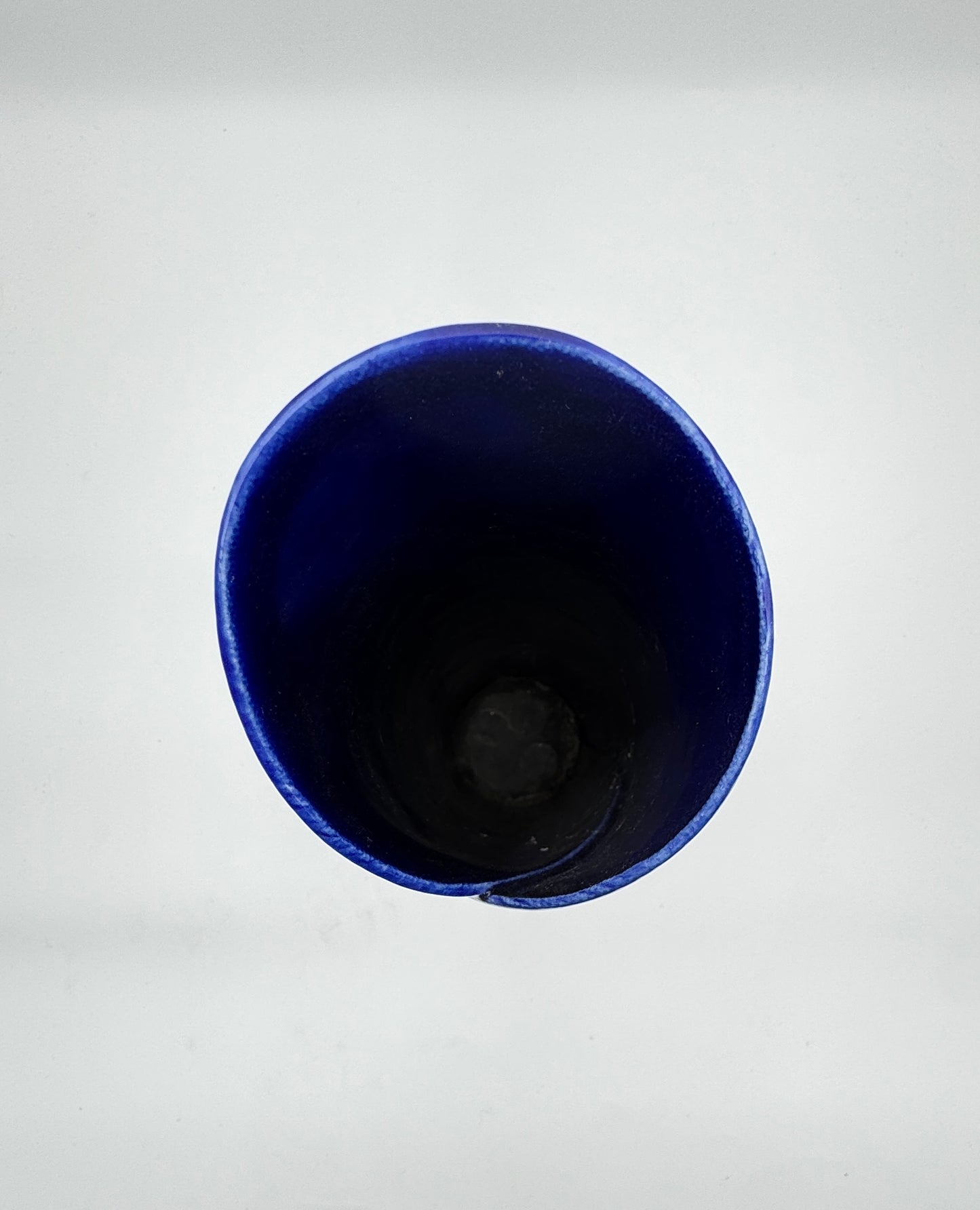 Java Aspen Handmade Ceramic Vase - Tall Cobalt Blue Wrap Design, Modern Art Pottery