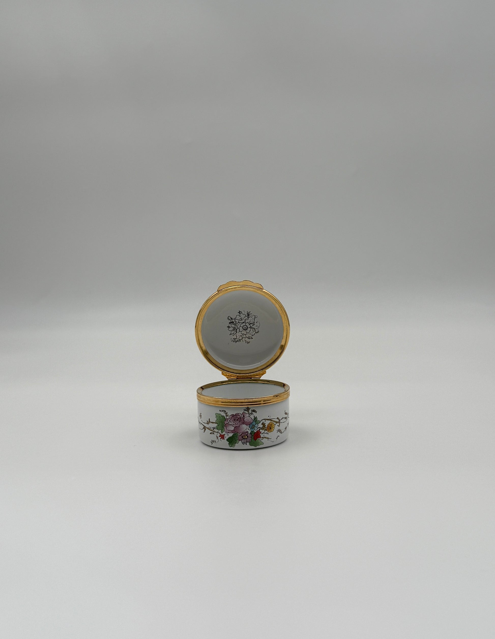 Halcyon Days Enamel Trinket Box – “For You With Love” – England