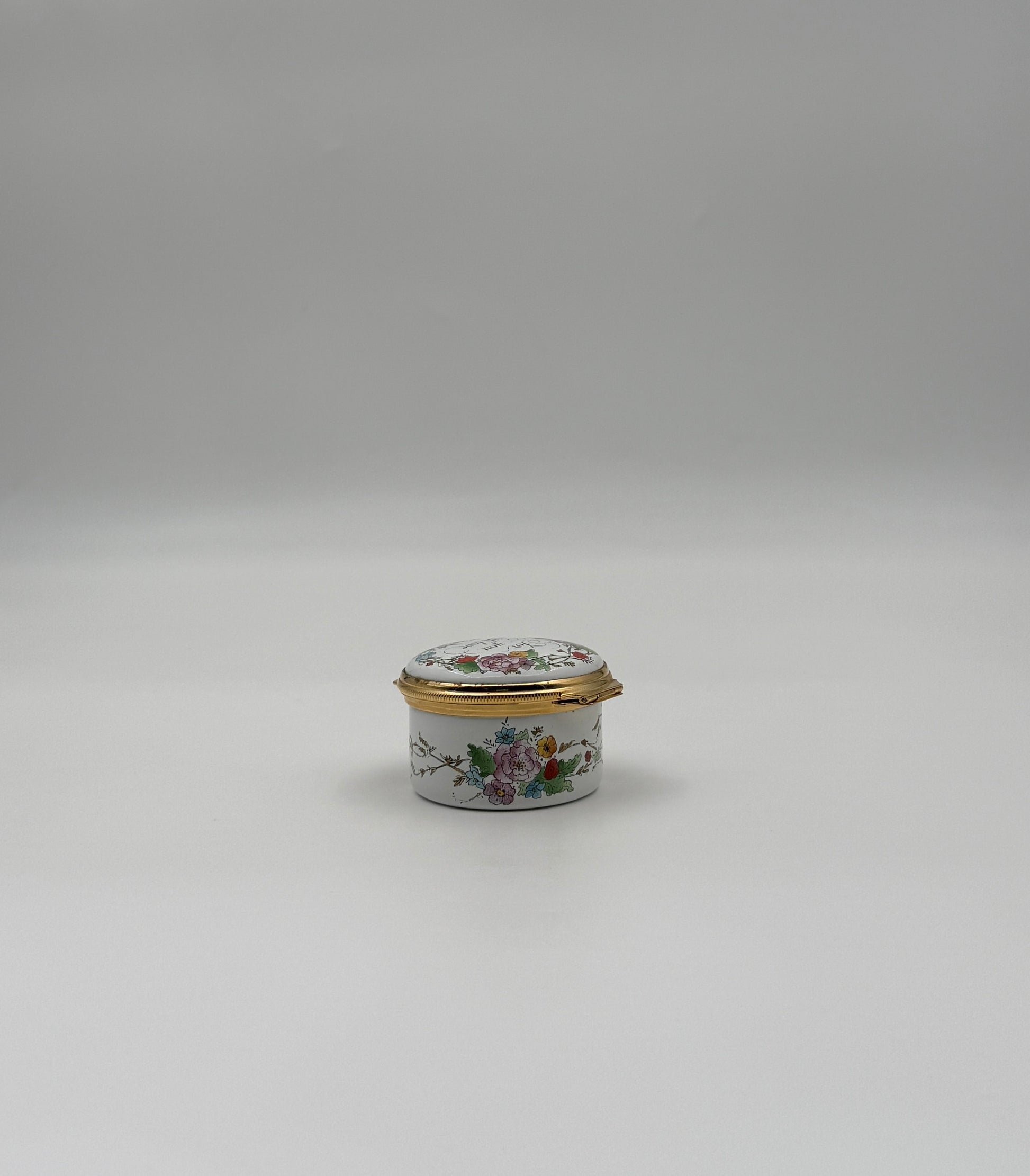 Halcyon Days Enamel Trinket Box – “For You With Love” – England