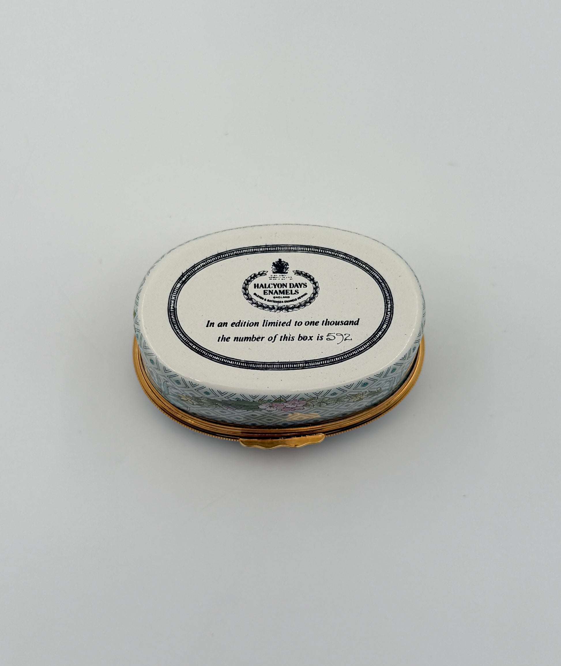 Halcyon Days Enamel Box – Commemorating HRH Prince Henry of Wales 1984