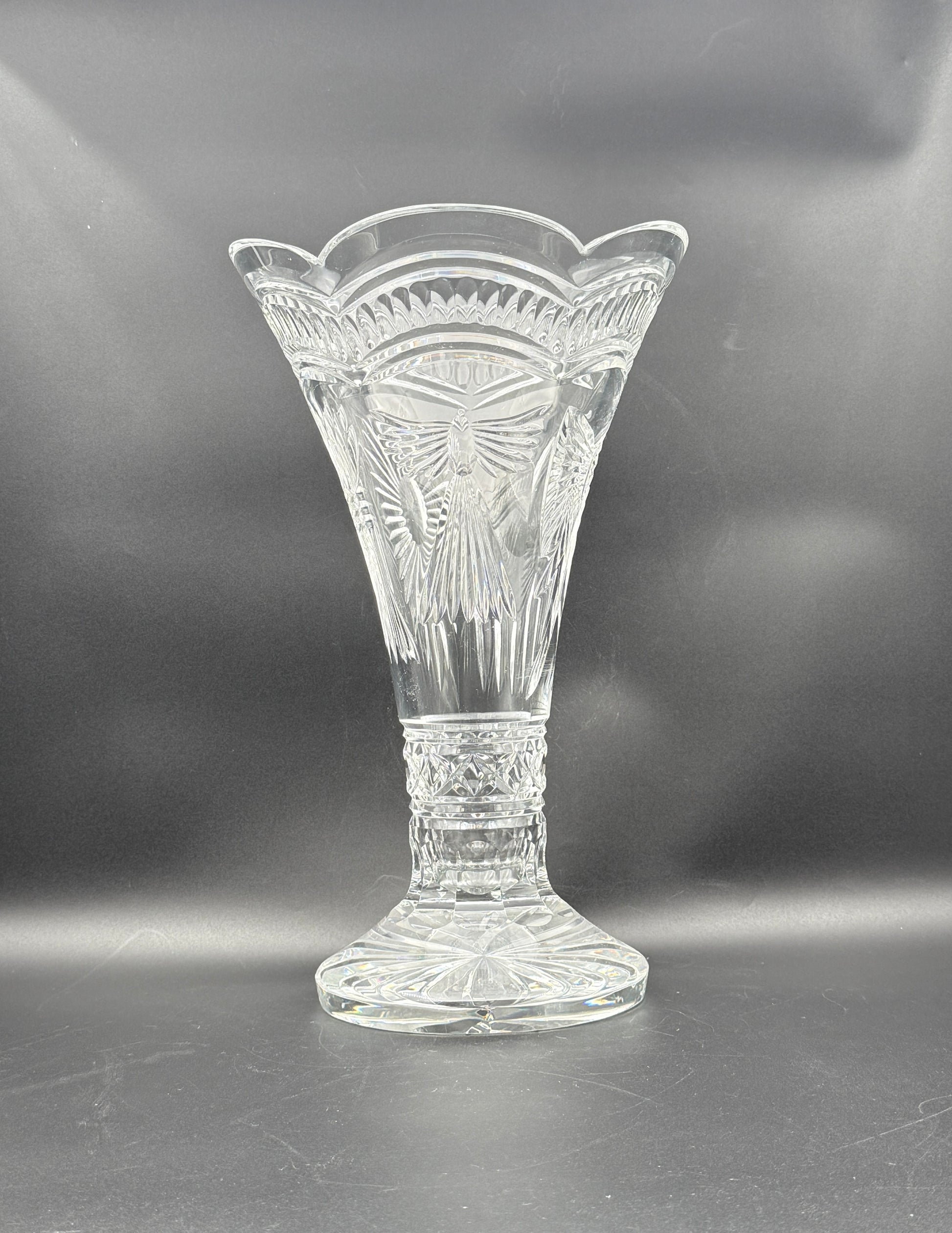Waterford “Millennium” Cut Crystal Vase – Elegant Irish Crystal