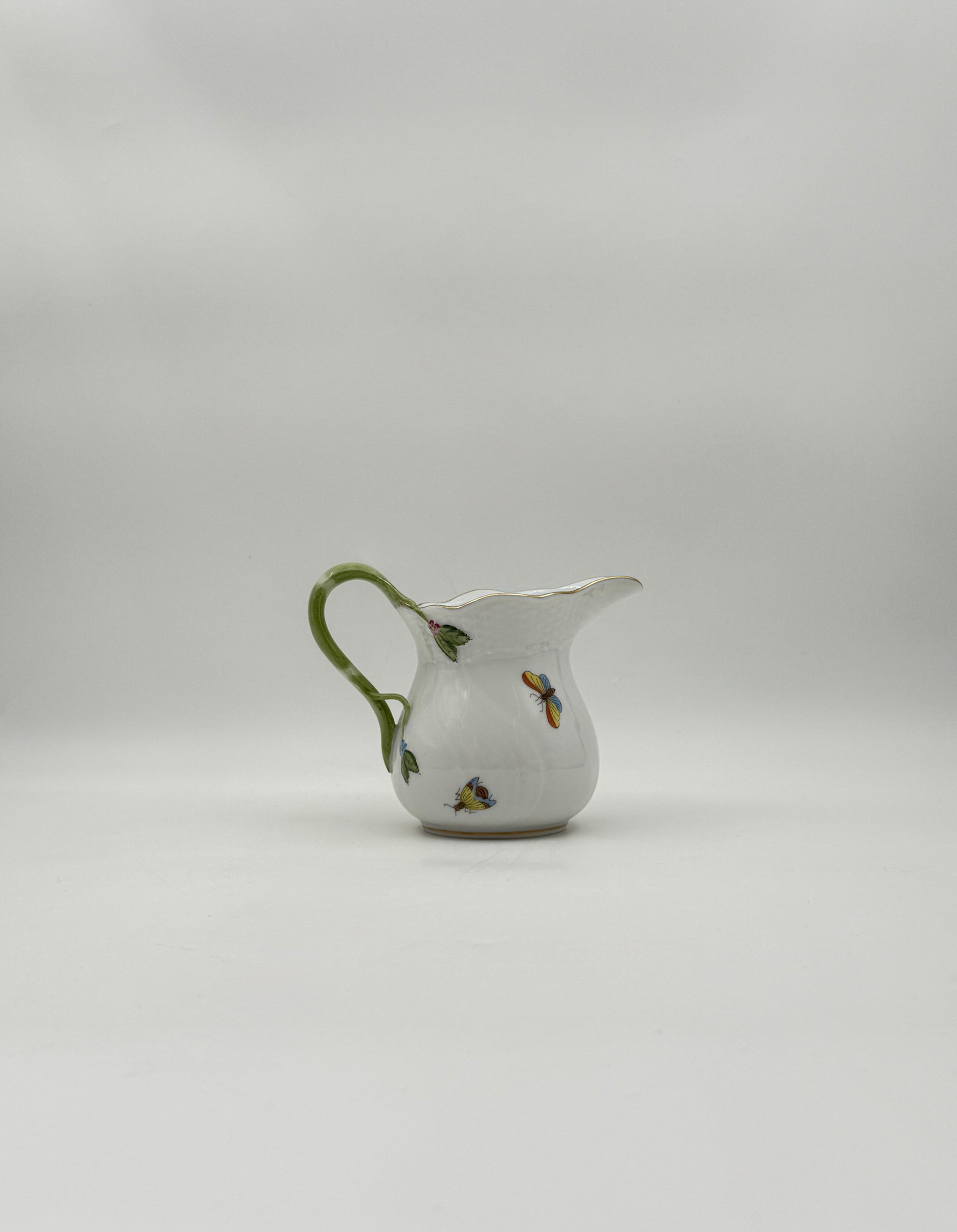 Herend “Rothschild Bird” Porcelain Creamer – Hand-Painted Hungary