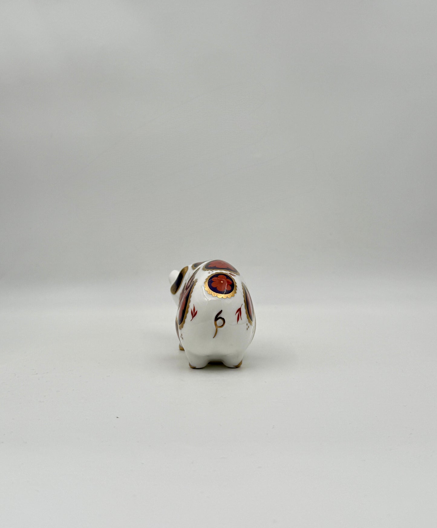 Royal Crown Derby Bone China Pig Figurine – Imari Pattern England