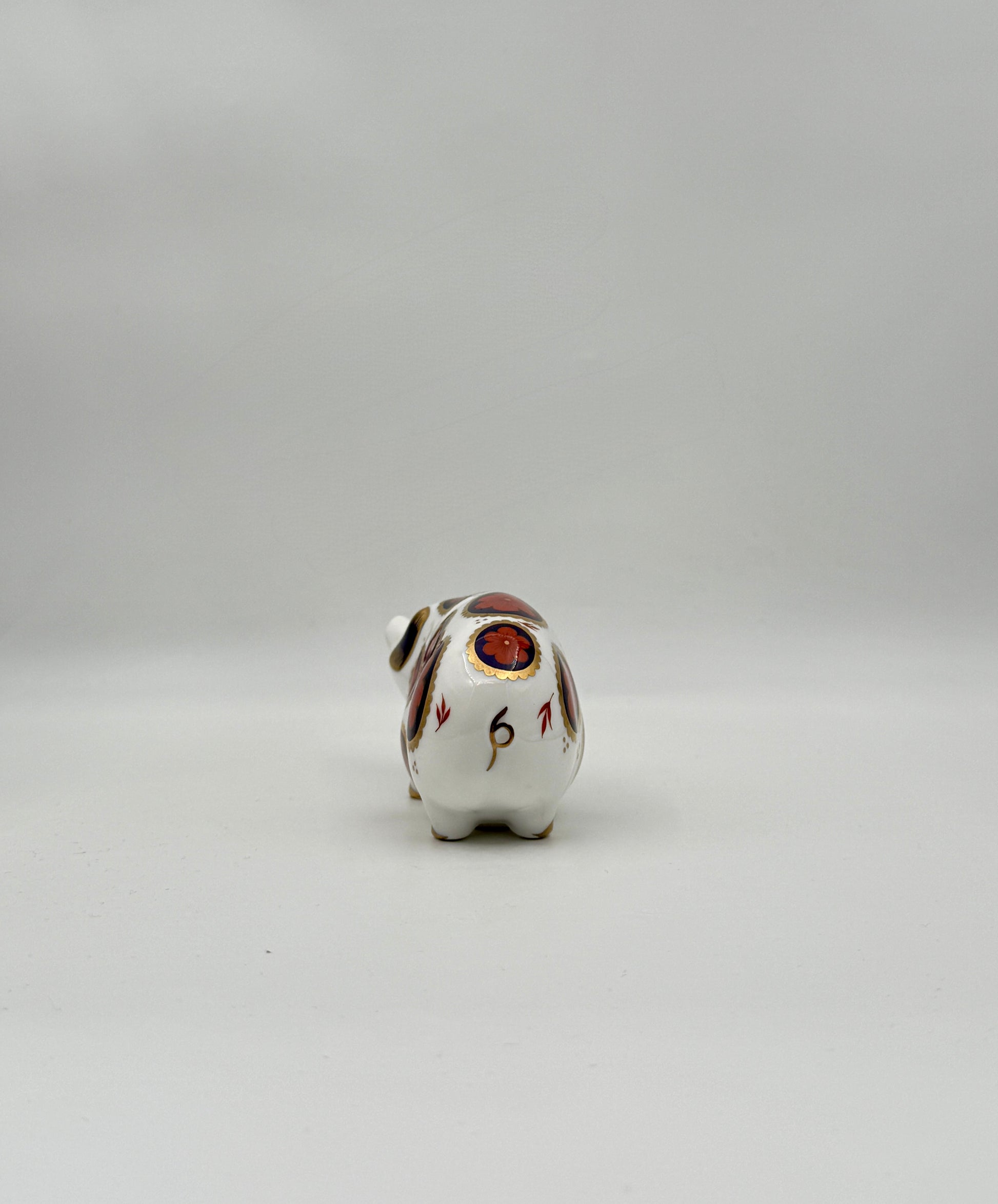 Royal Crown Derby Bone China Pig Figurine – Imari Pattern England