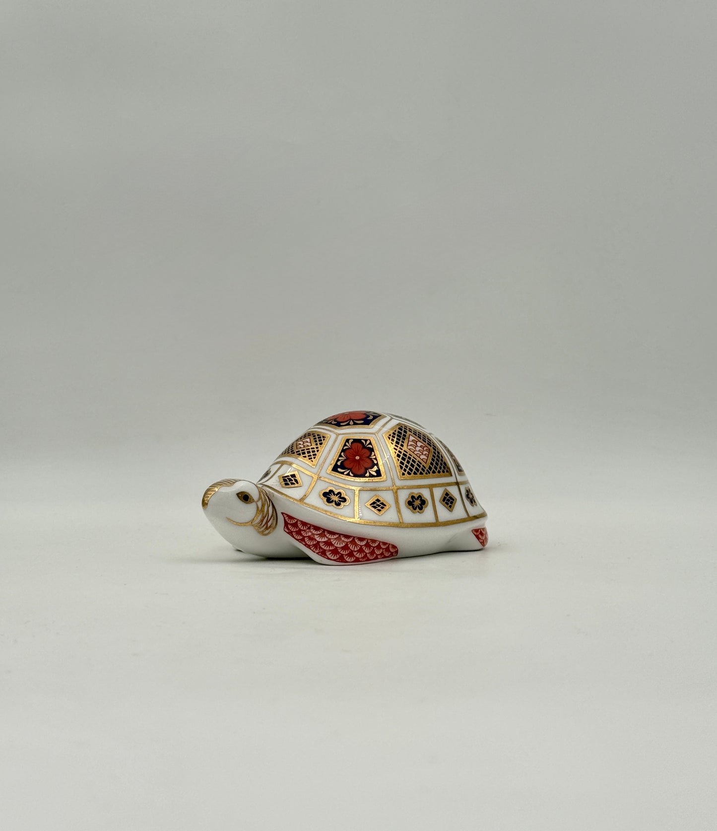 Royal Crown Derby “Turtle” Porcelain Paperweight – Imari-style England