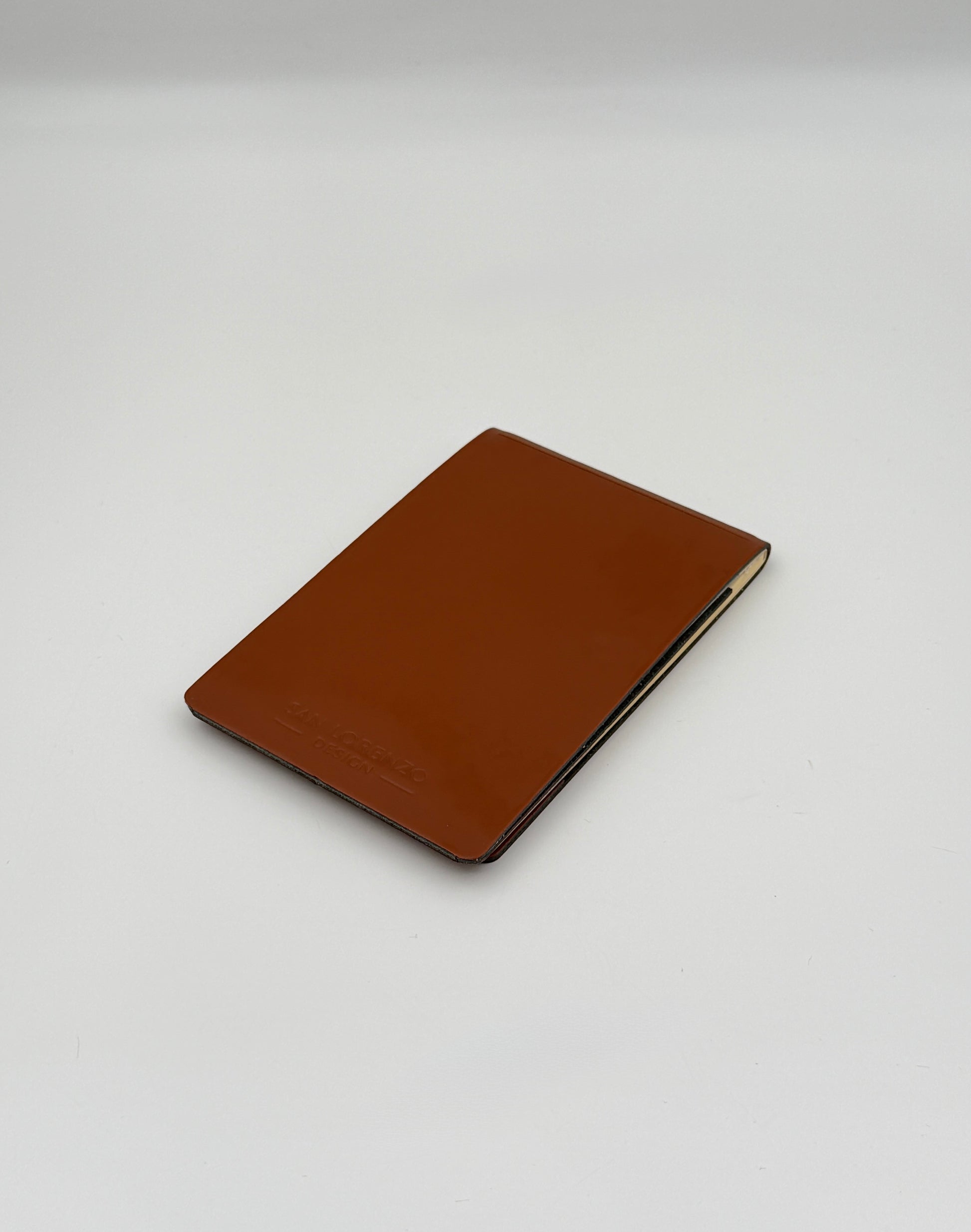 Florentine B7 Brown Leather Memo Pad – Refillable Notepad Holder