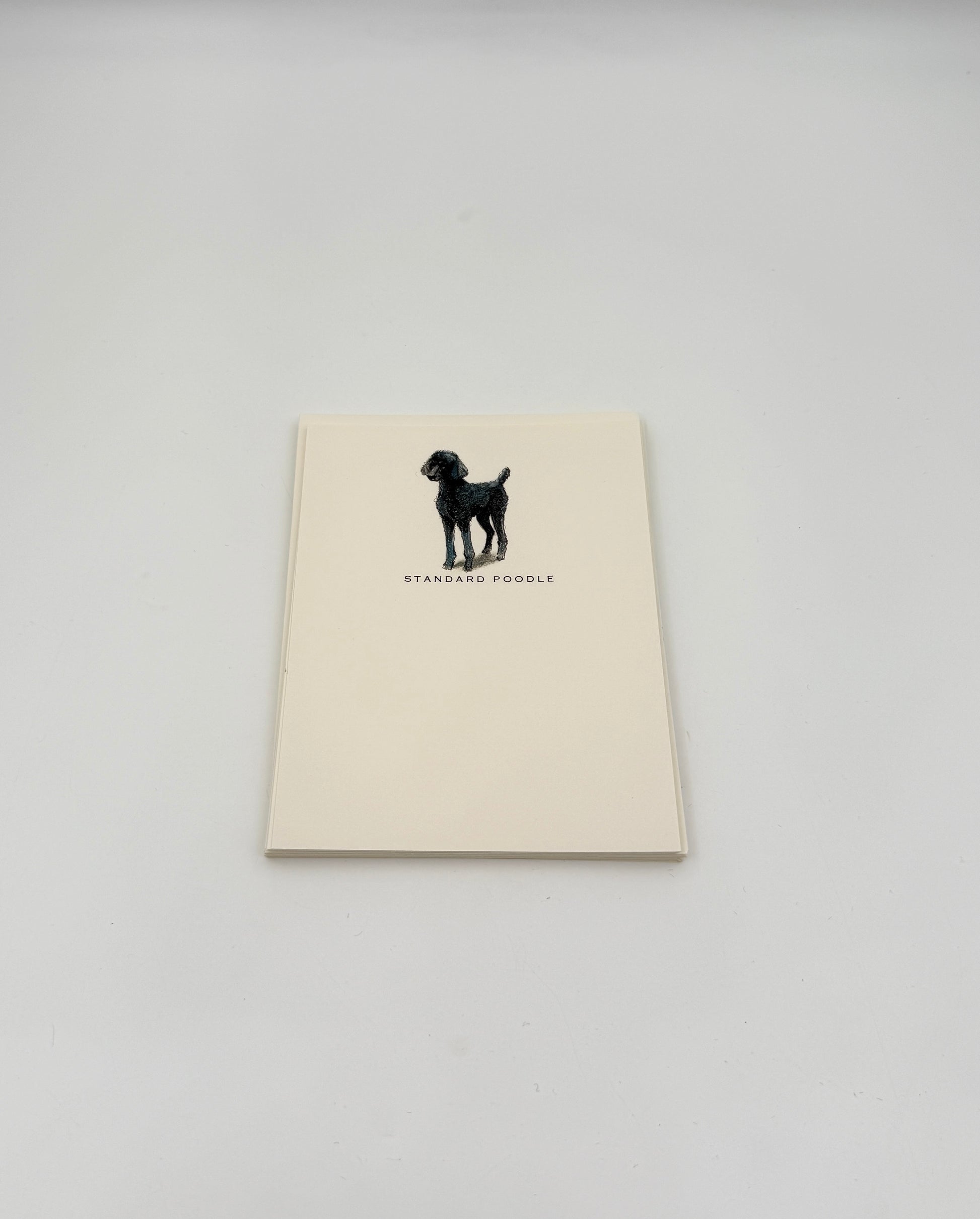 Dog Notecards – Standard Poodle Set of 6 by Fable & Sage w/Envelopes