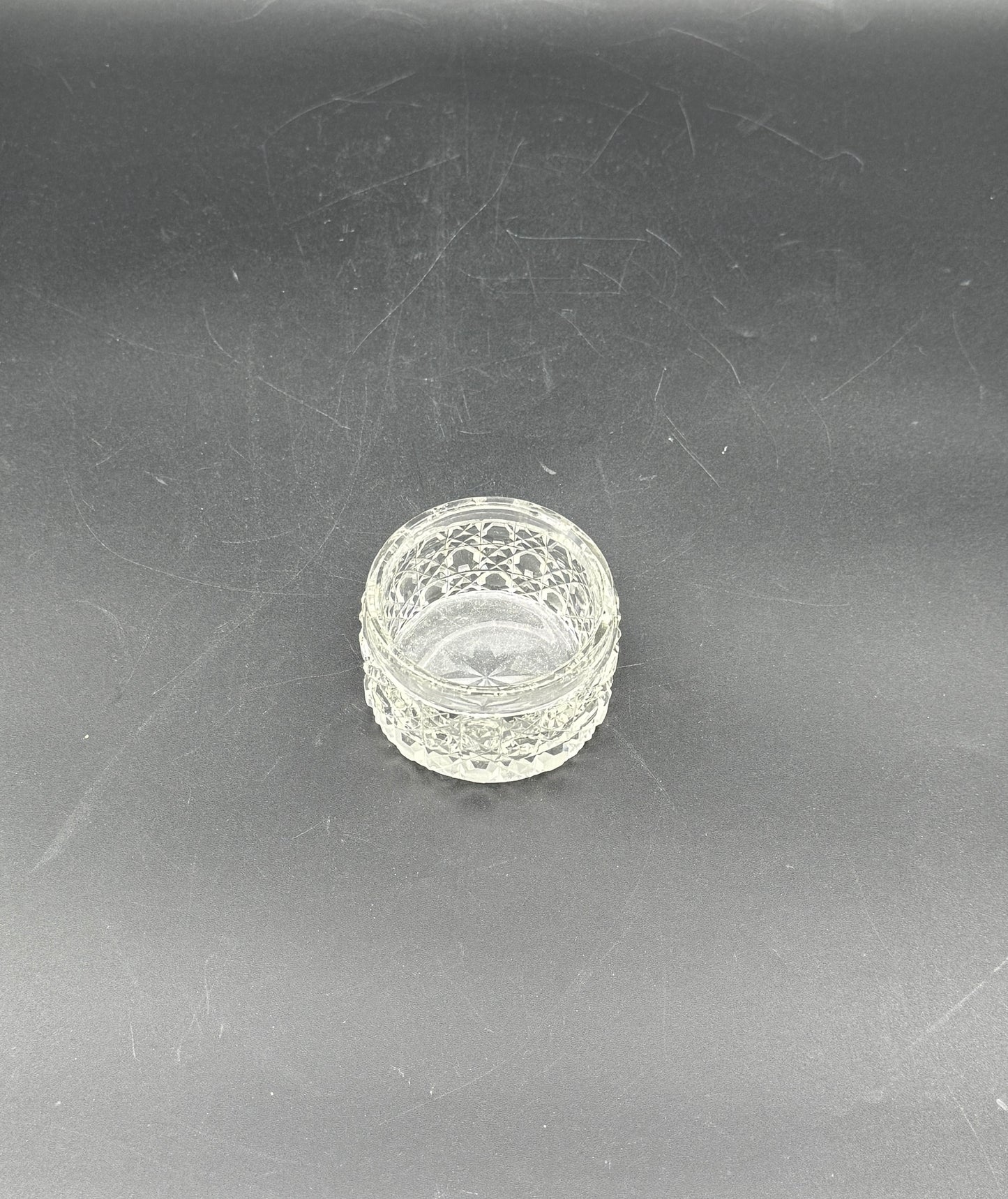 Sterling Silver Vanity Jar – Repoussé Lid Birmingham England c.1900