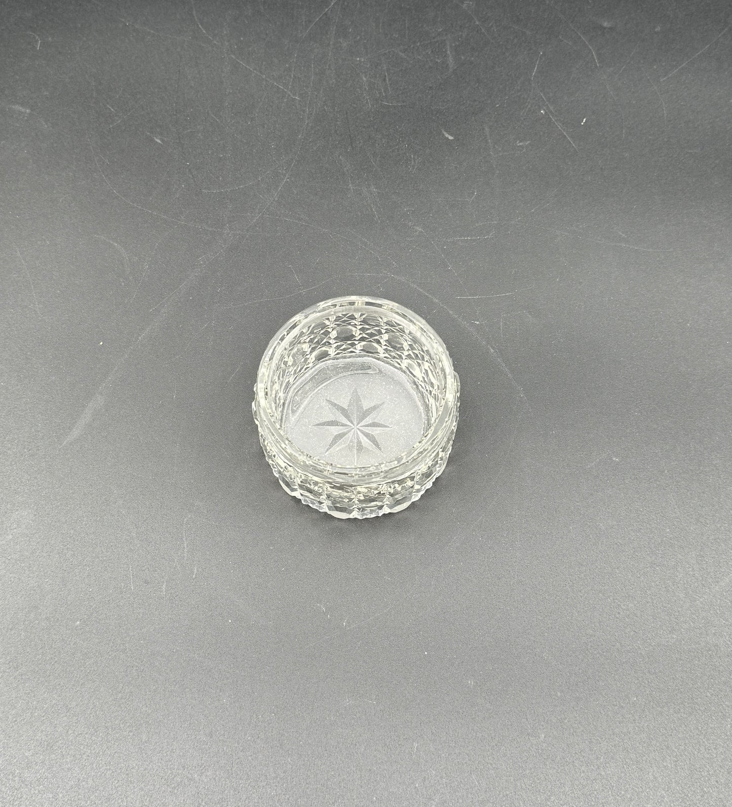 Sterling Silver Vanity Jar – Repoussé Lid Birmingham England c.1900