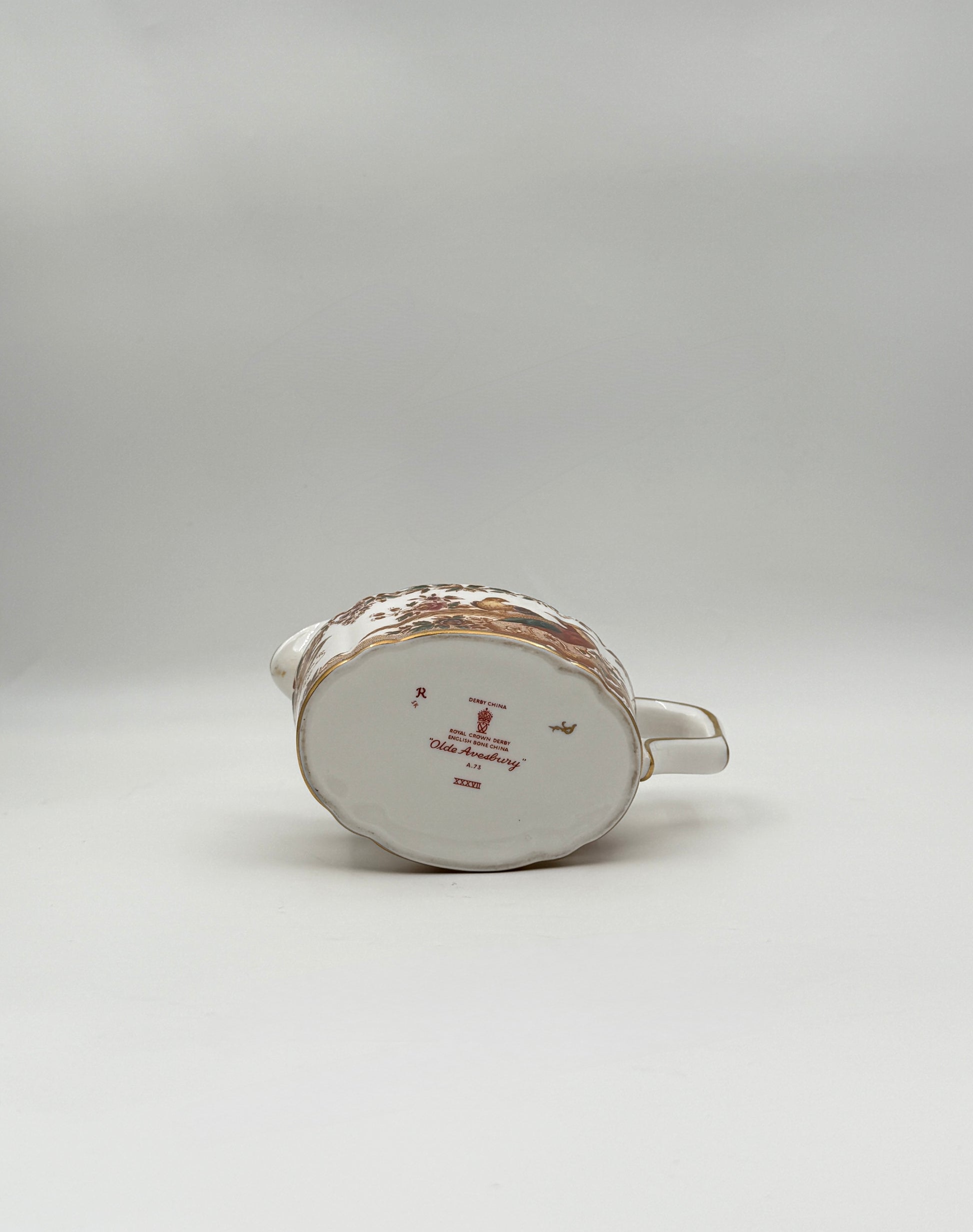 Royal Crown Derby “Olde Avesbury” Cream & Sugar Set – Vintage Pair