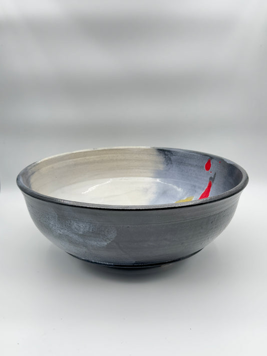 Handcrafted Ceramic Bowl – Abstract Modern Art Design