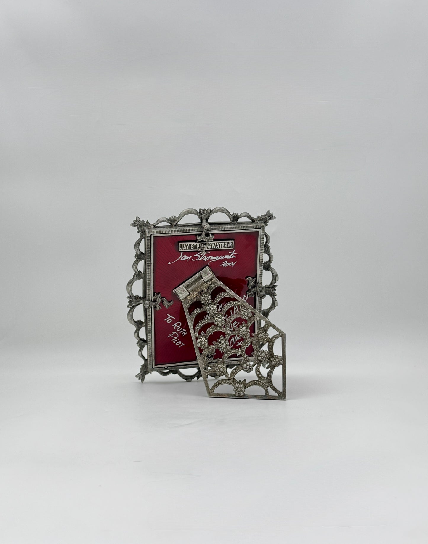 Jay Strongwater Tiara Bejeweled Rectangular Frame with Swarovski Gems