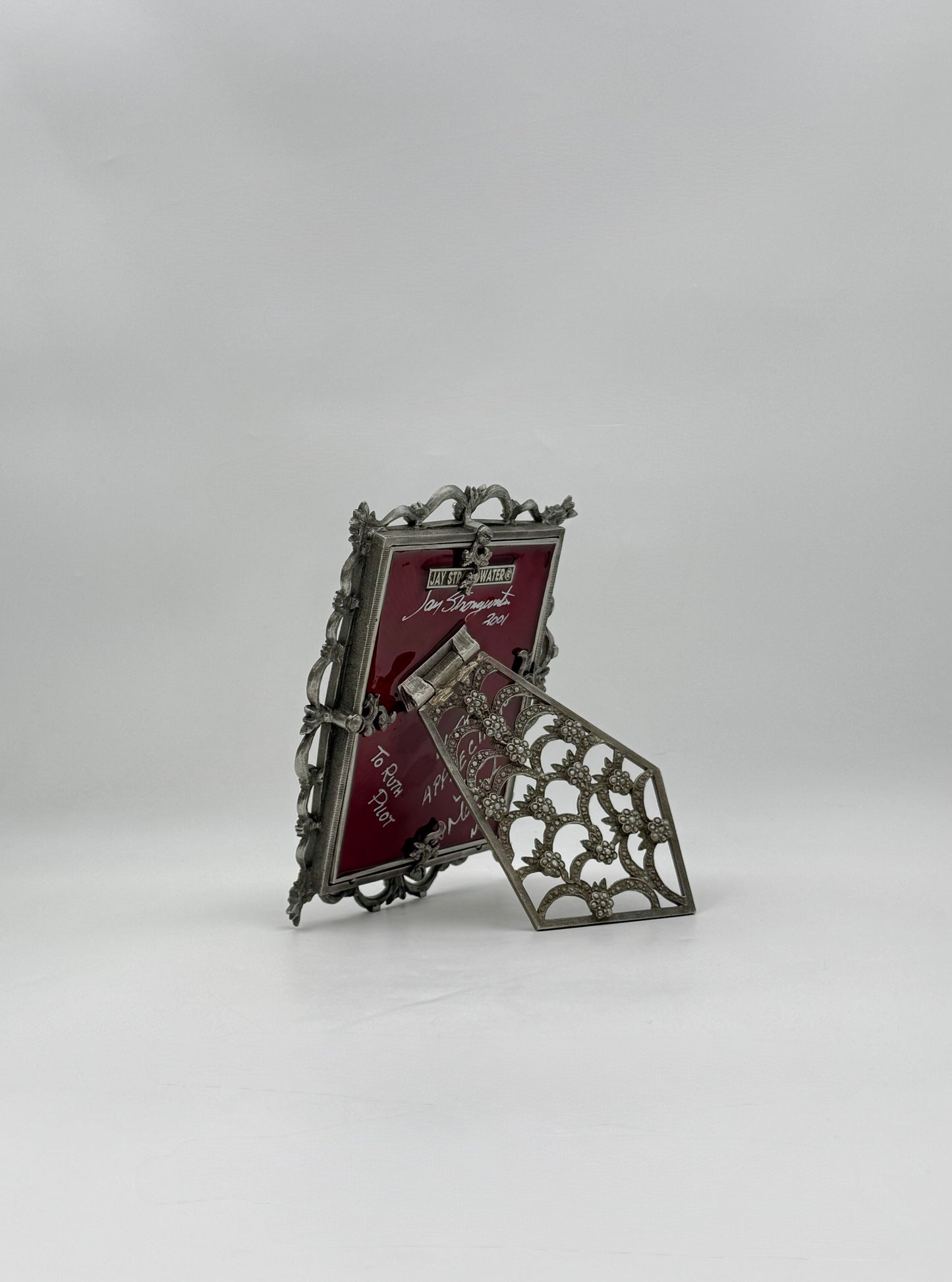 Jay Strongwater Tiara Bejeweled Rectangular Frame with Swarovski Gems