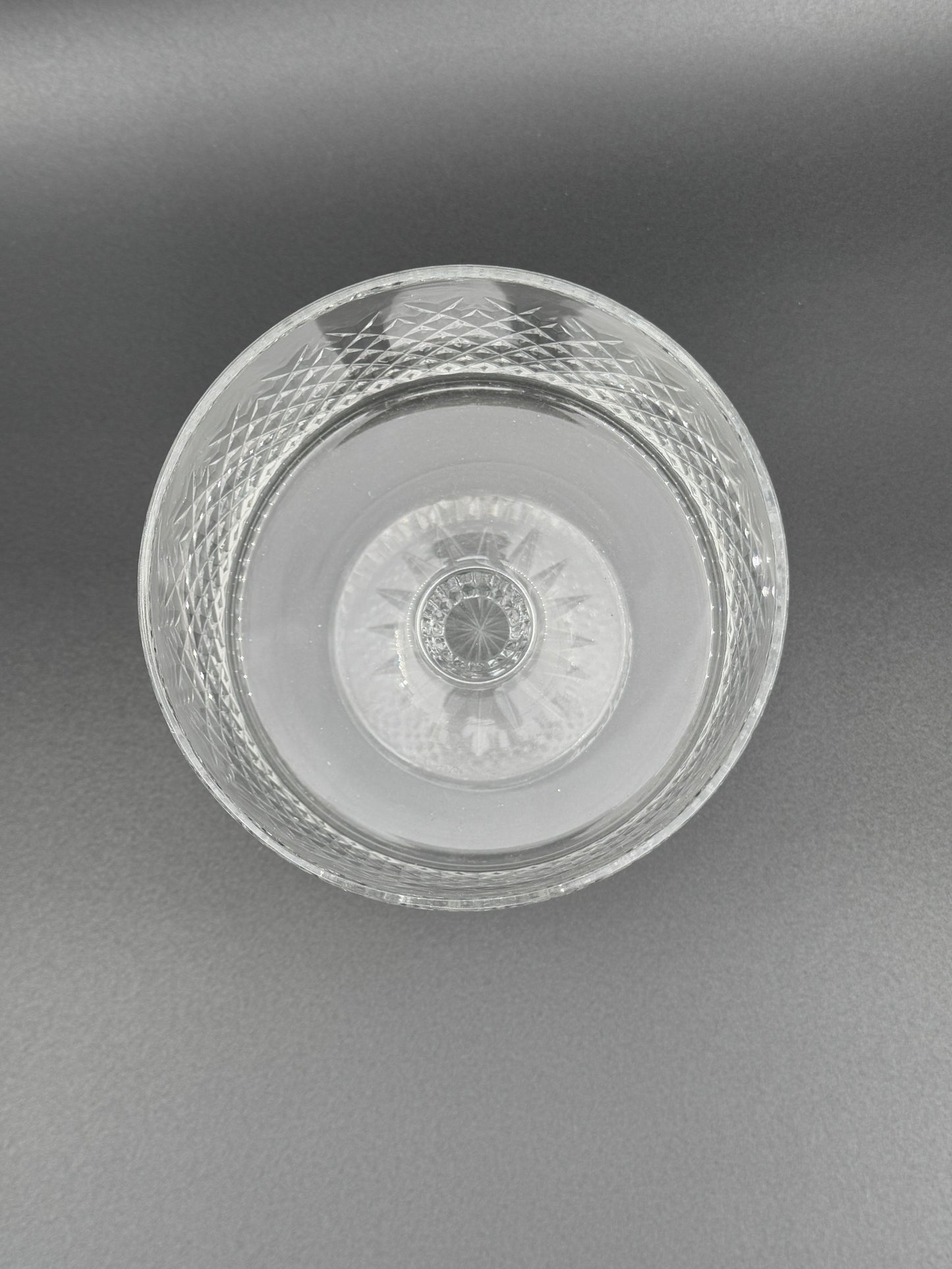 Waterford Crystal Pedestal Bowl with Lid – Diamond Cut Design