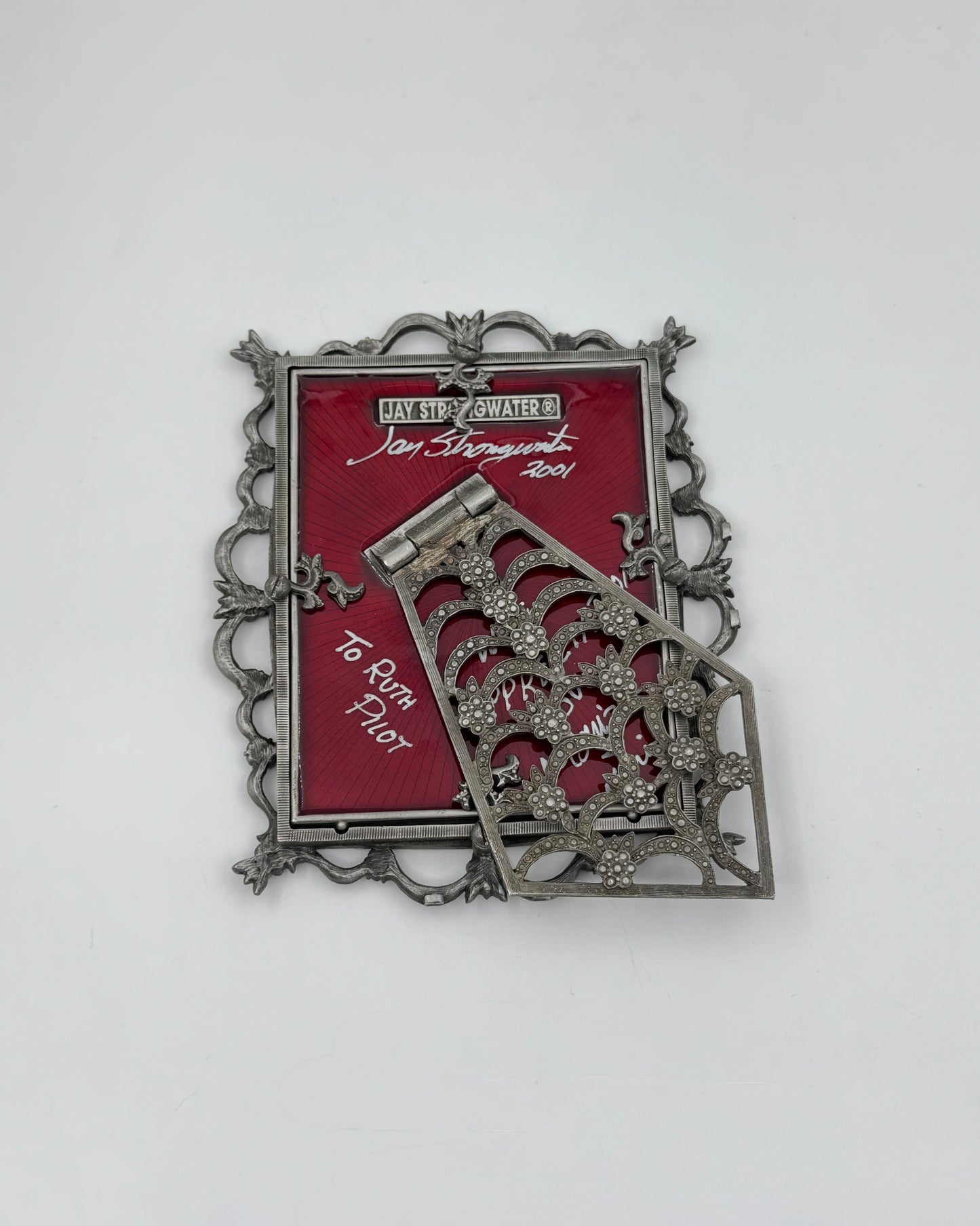 Jay Strongwater Tiara Bejeweled Rectangular Frame with Swarovski Gems